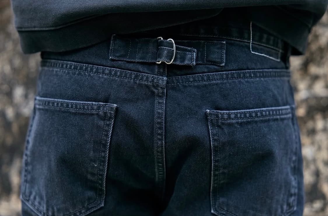 Htae CinchBack BlackFaded Straight Denim 상품이미지2