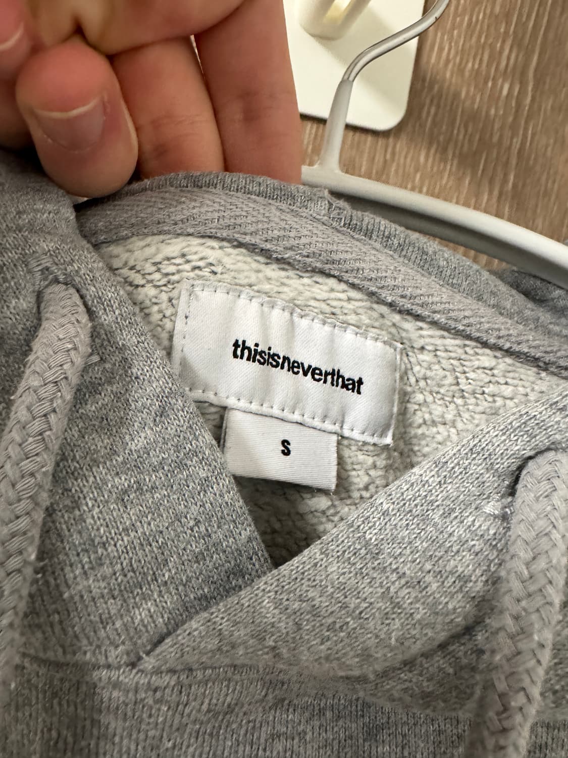 디스이즈네버댓 회색 후드티 S 상품이미지2