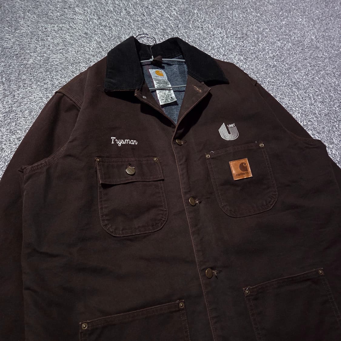 칼하트 브라운 미시건 초어 코트 XL 상품이미지2