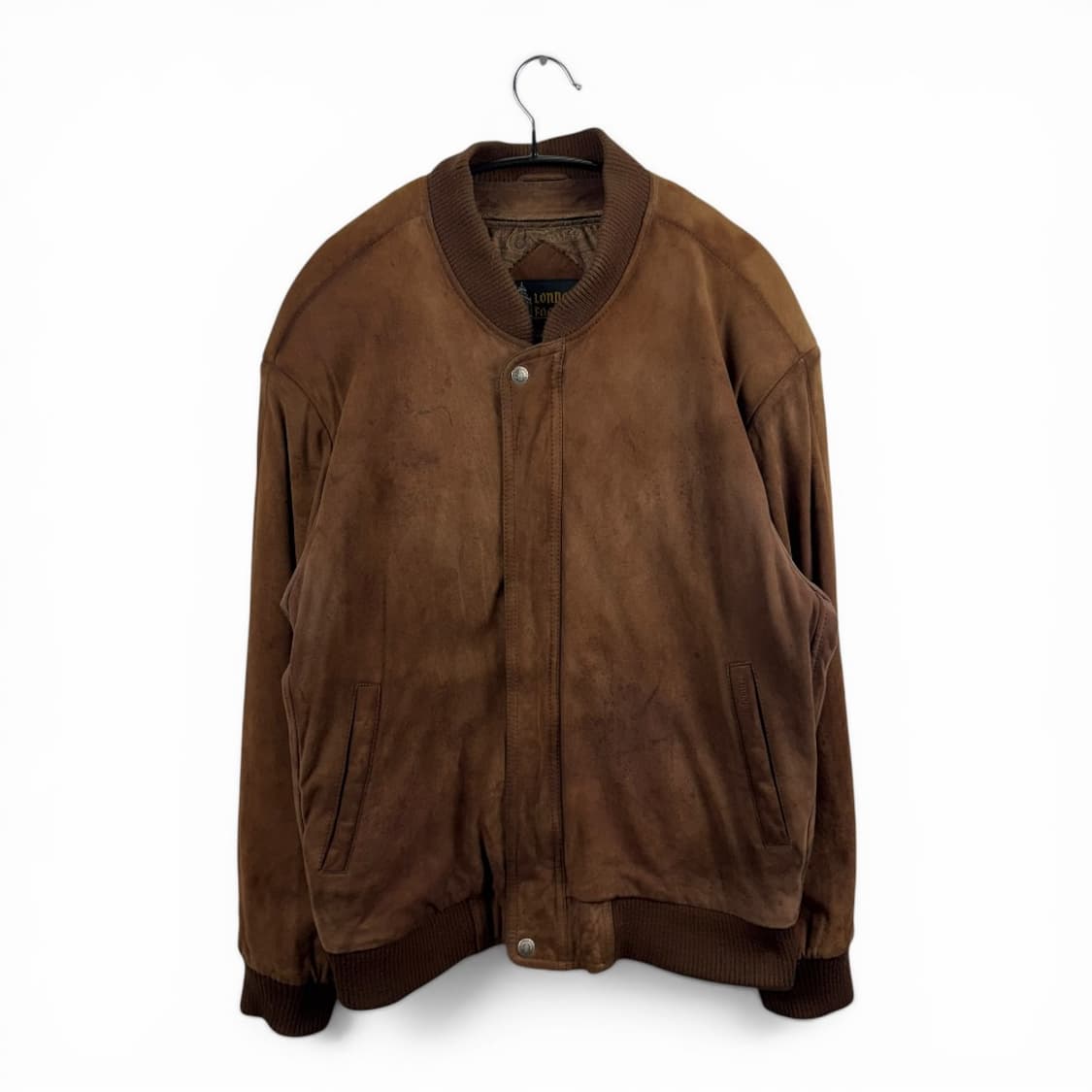 (95) 런던포그 90s 산양가죽 스웨이드 블루종 자켓 브라운 상품이미지1
