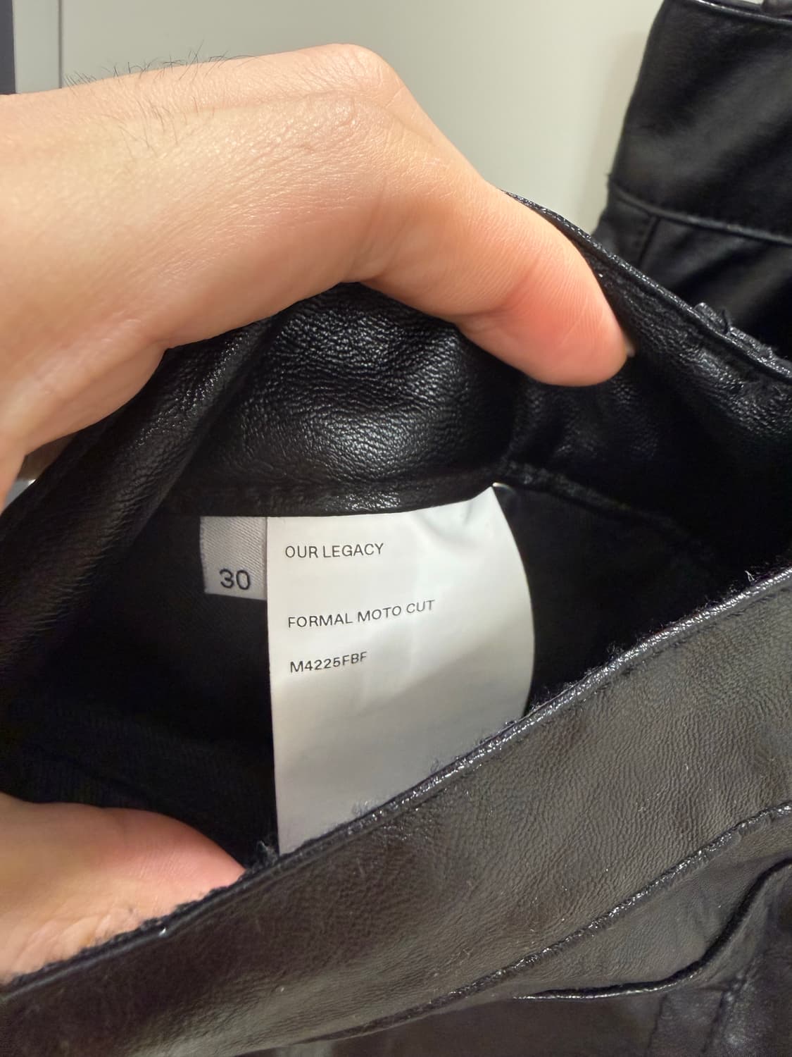 아워레가시 레더 팬츠 포멀 모토컷 30 상품이미지3