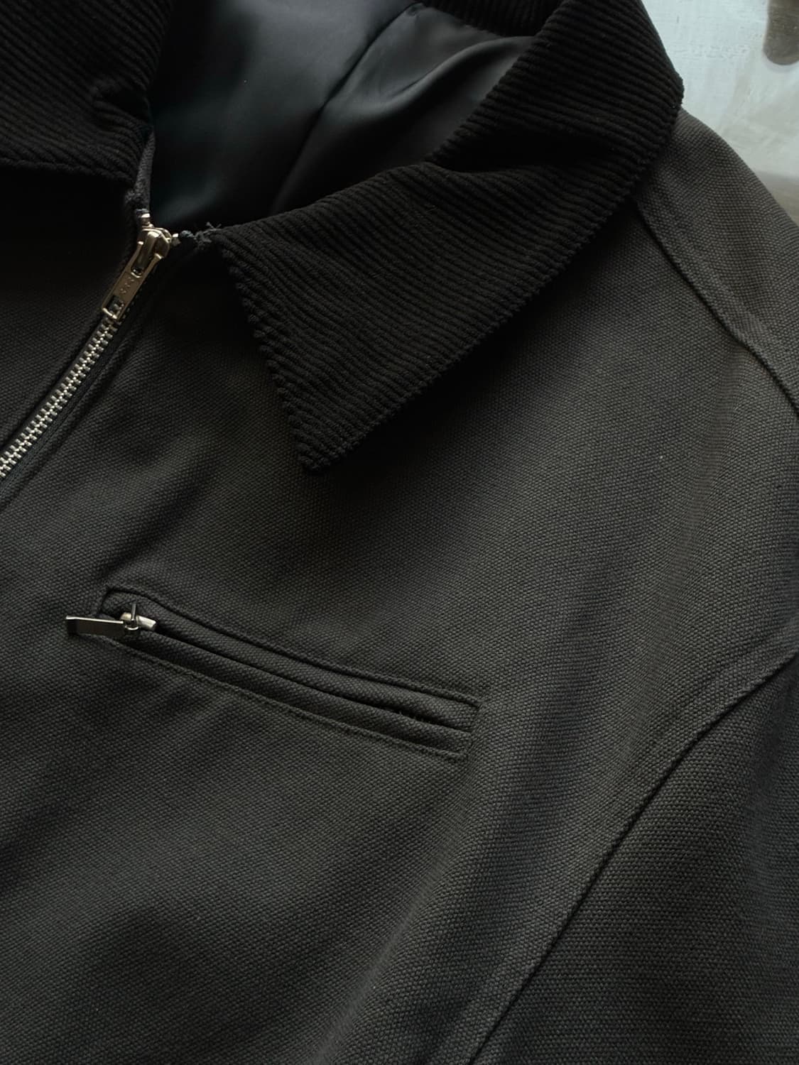 (XL) 드로우핏 콘트라스트 워크 트러커 자켓 [D.GREY] 판매 상품이미지8