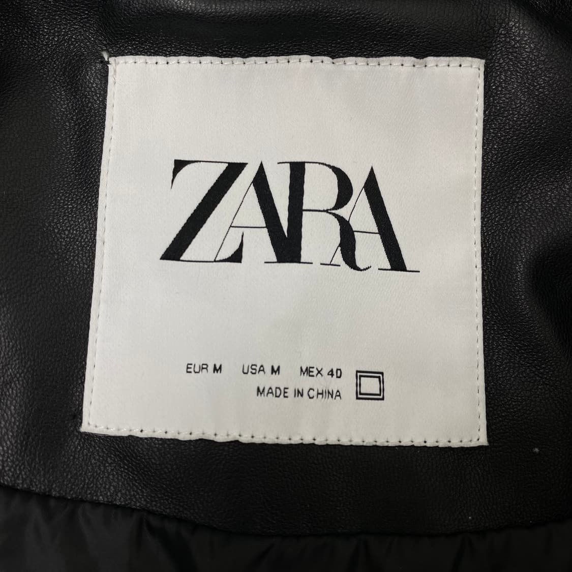 자라 인조가죽 블루종 상품이미지3