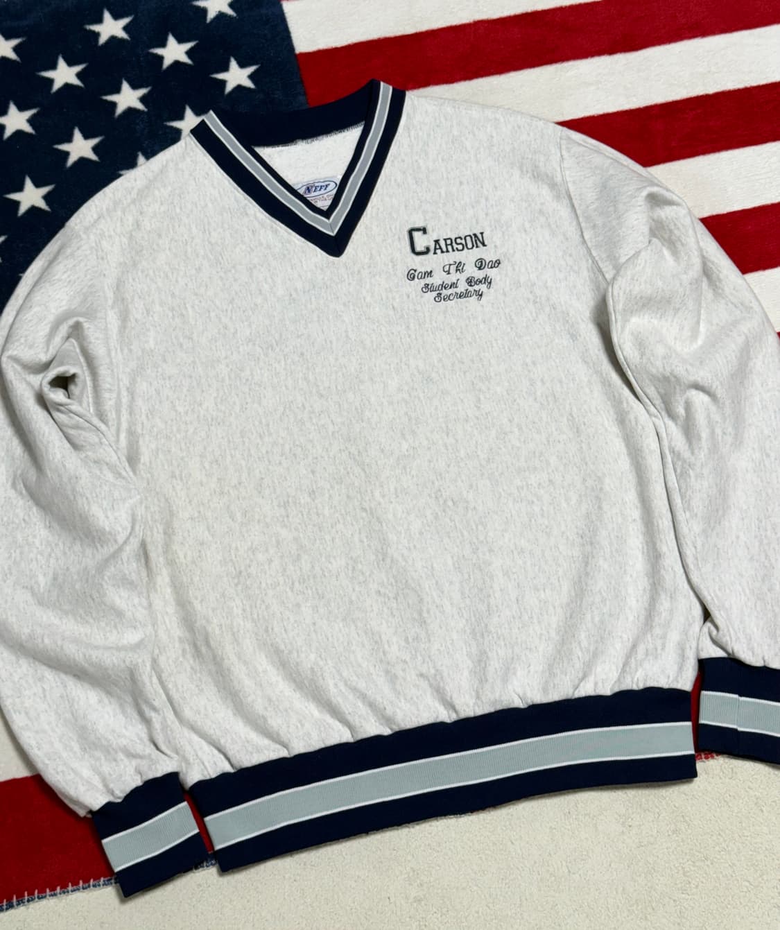 빈티지 헤비스웻셔츠 NEFF U.S.A V-Neck sweatshirt 상품이미지4