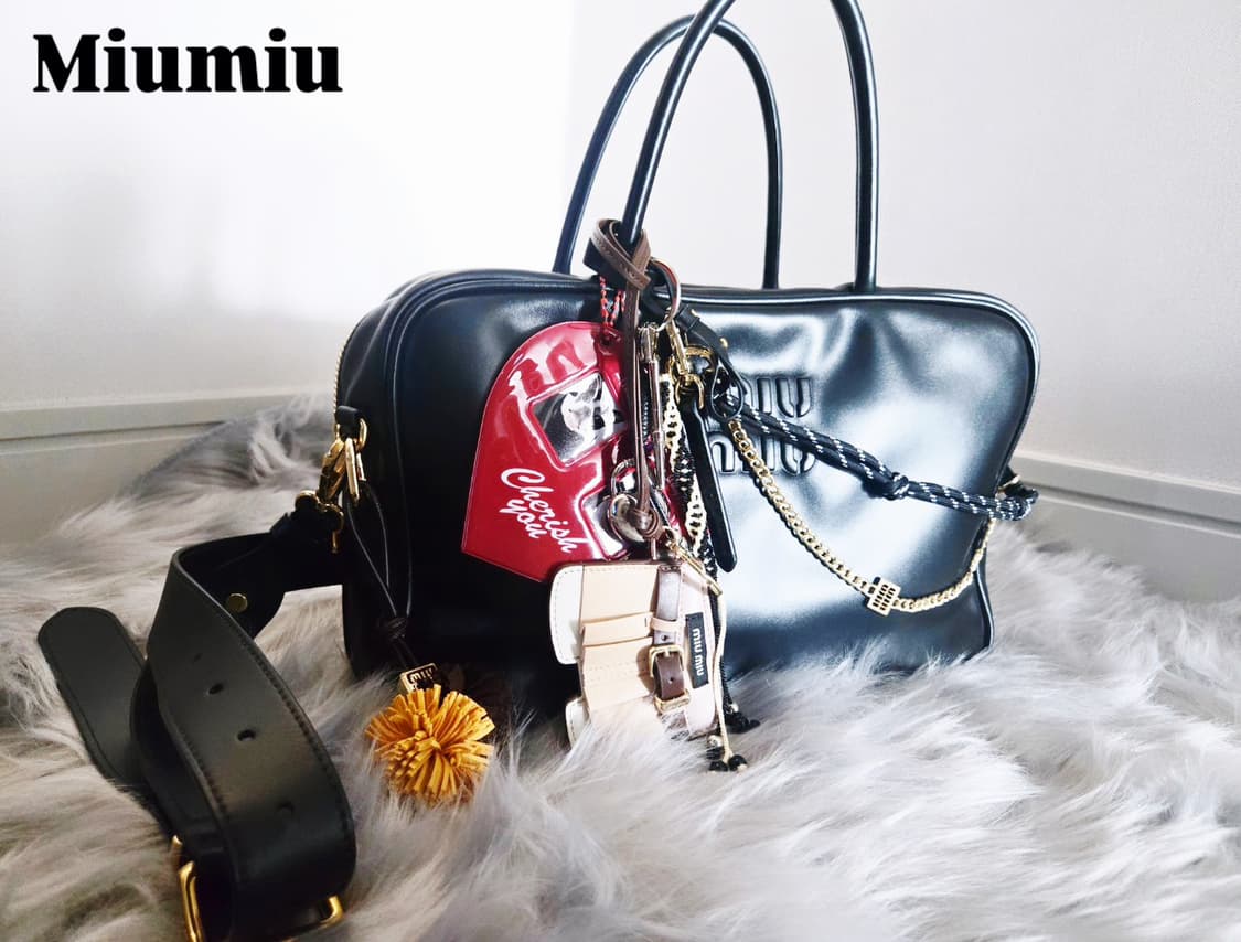 Miumiu 미우미우 가죽 탑 핸들백 보백 상품이미지8