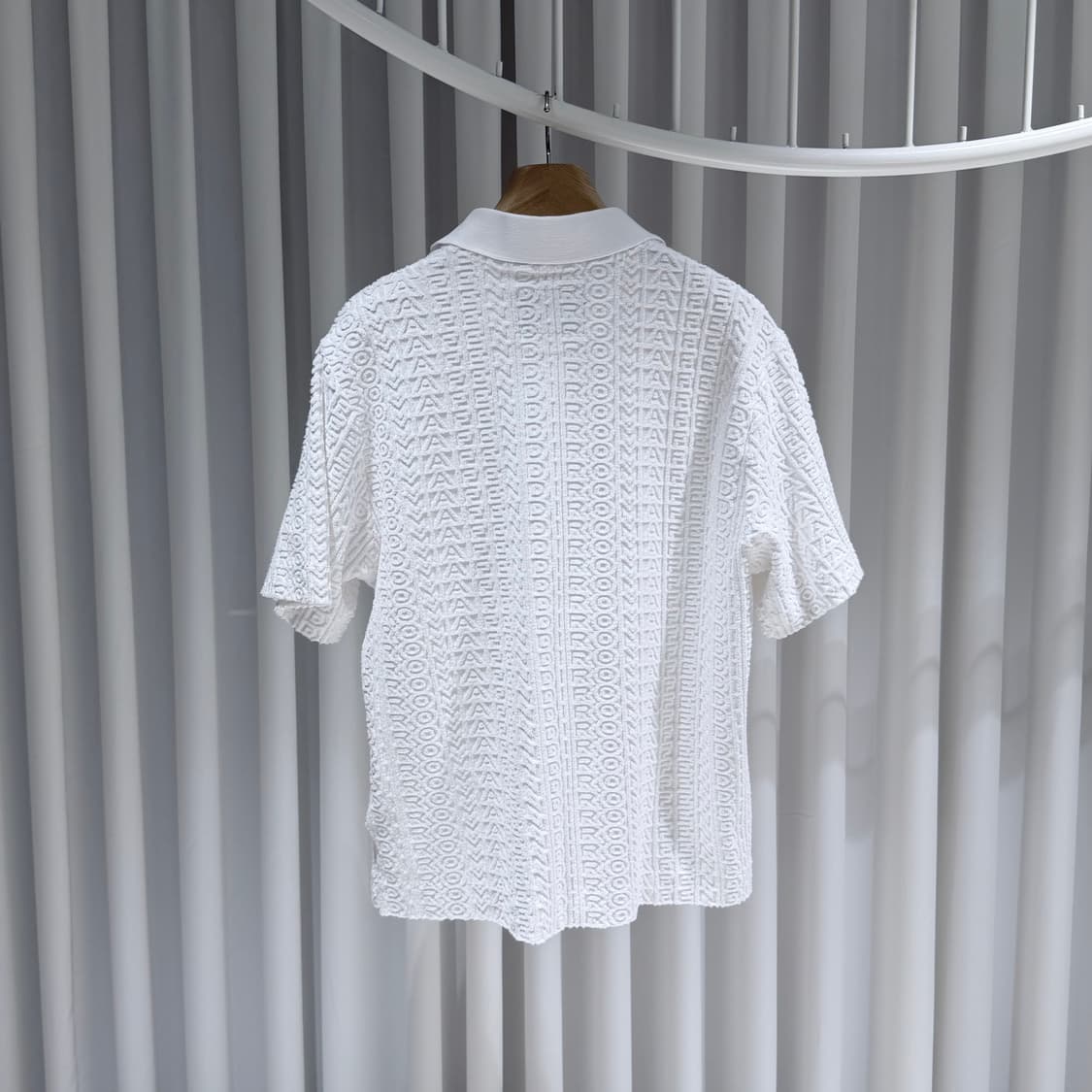 (S/S,46) / 펜디 X 마크 제이콥스 파일 폴로 반팔  화이트 셋업 상품이미지3