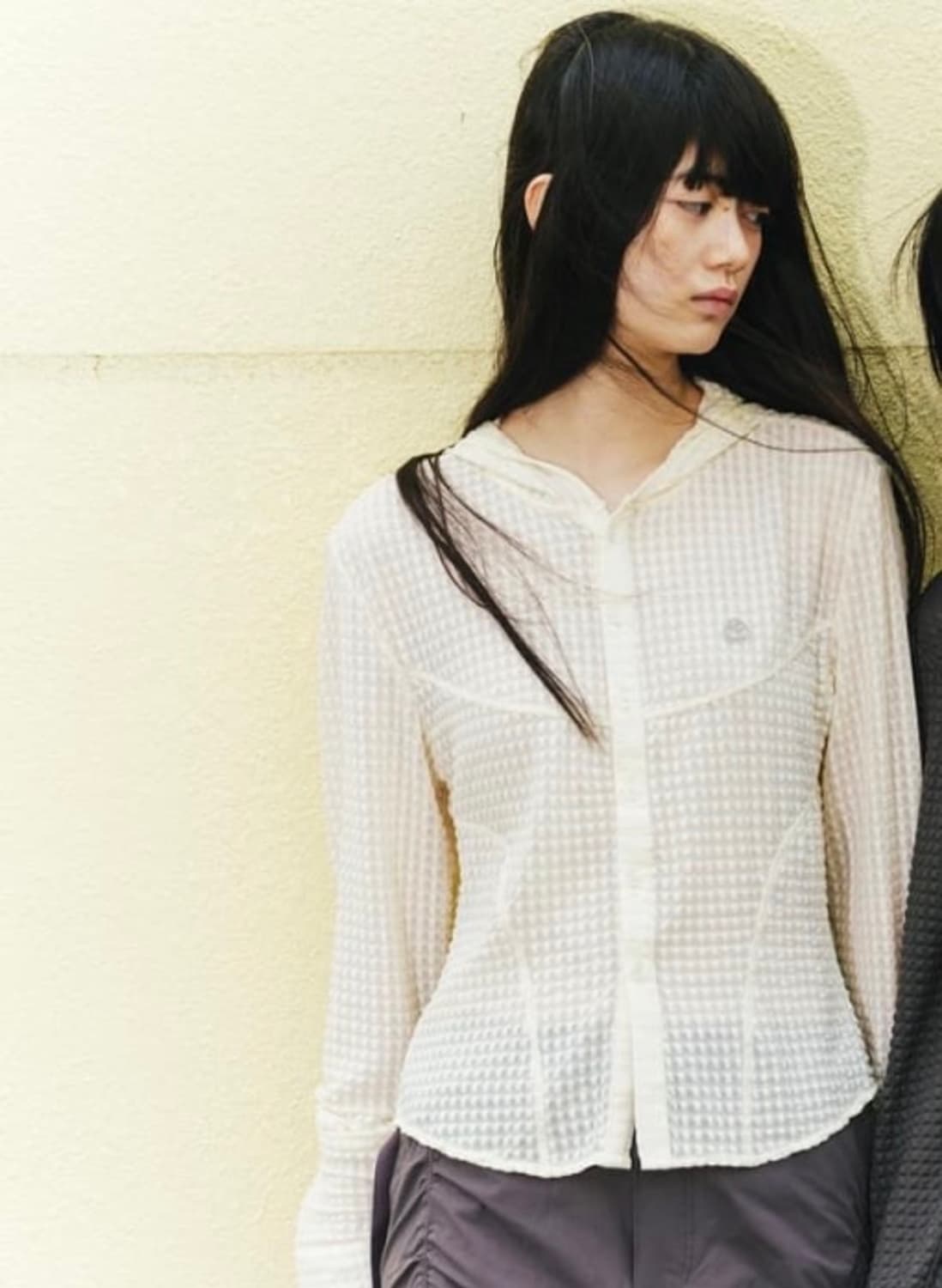 새상품 코이세이오 라운드 후드 아이보리 상품이미지1