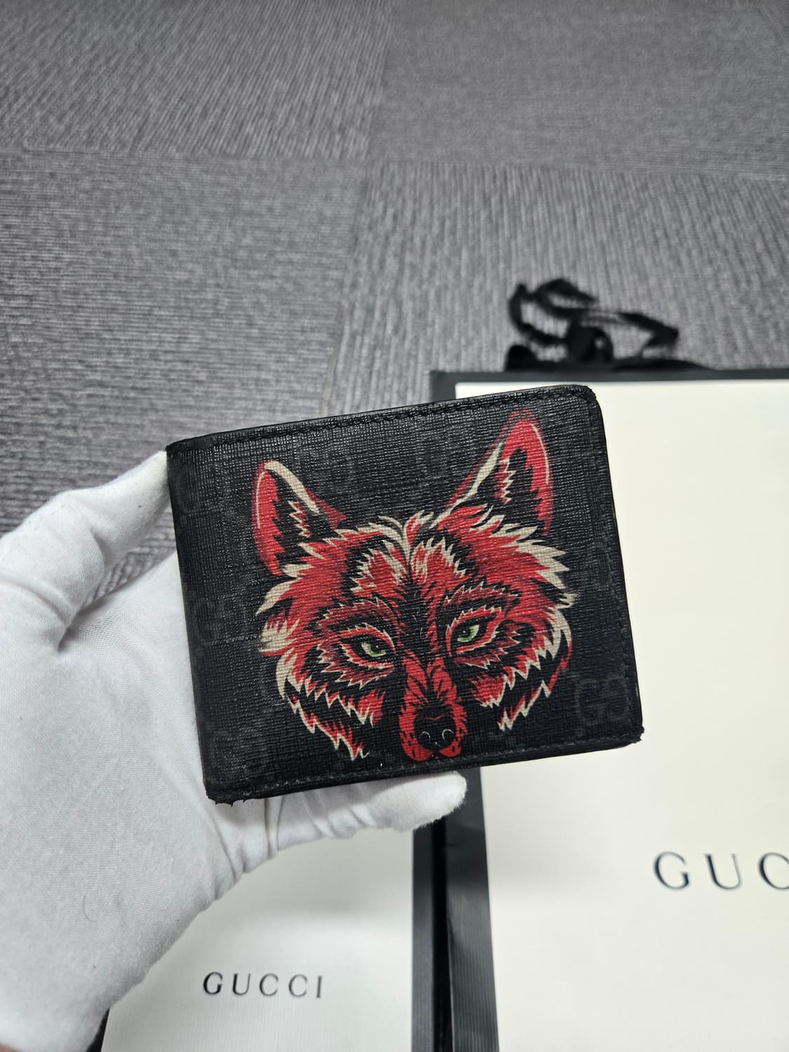 [특가][정품]구찌 레드 울프 반지갑 상품이미지1