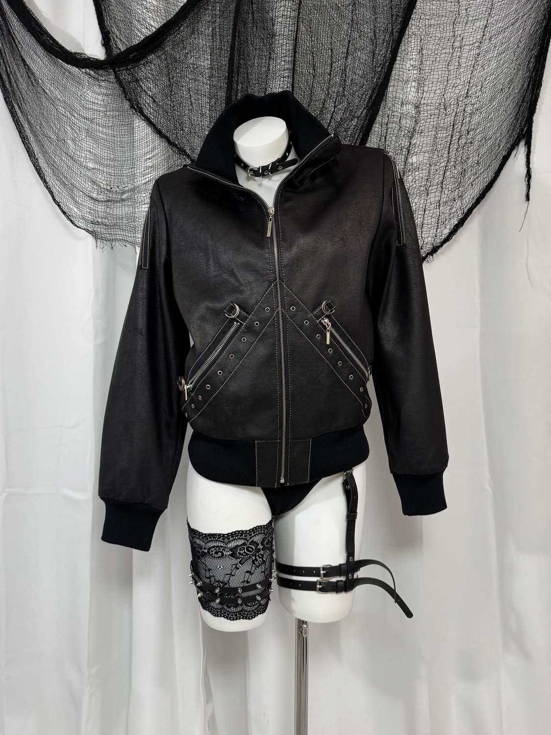 leather detail jacket 상품이미지2