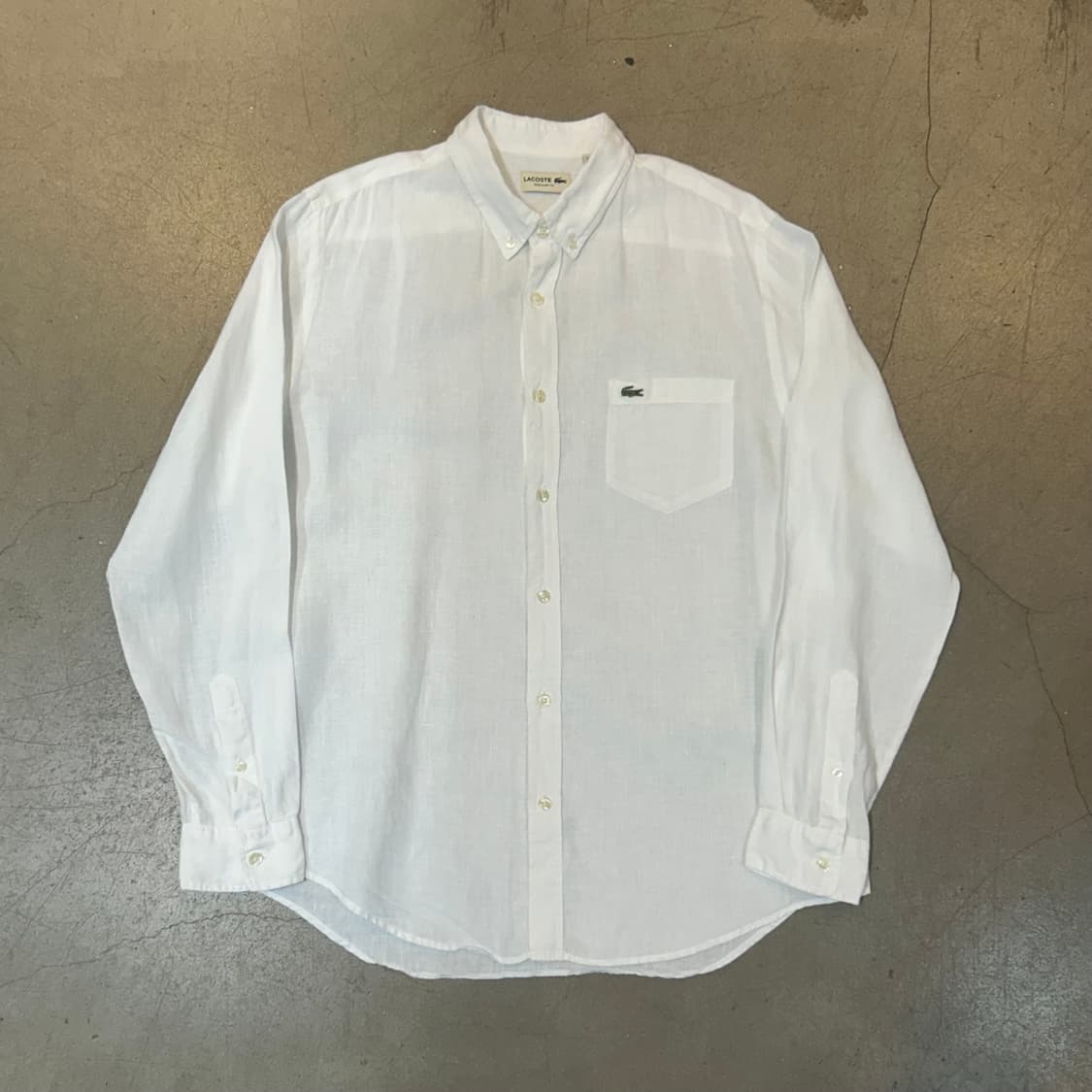 42(L) 라코스테 레귤러핏 화이트 셔츠 상품이미지2