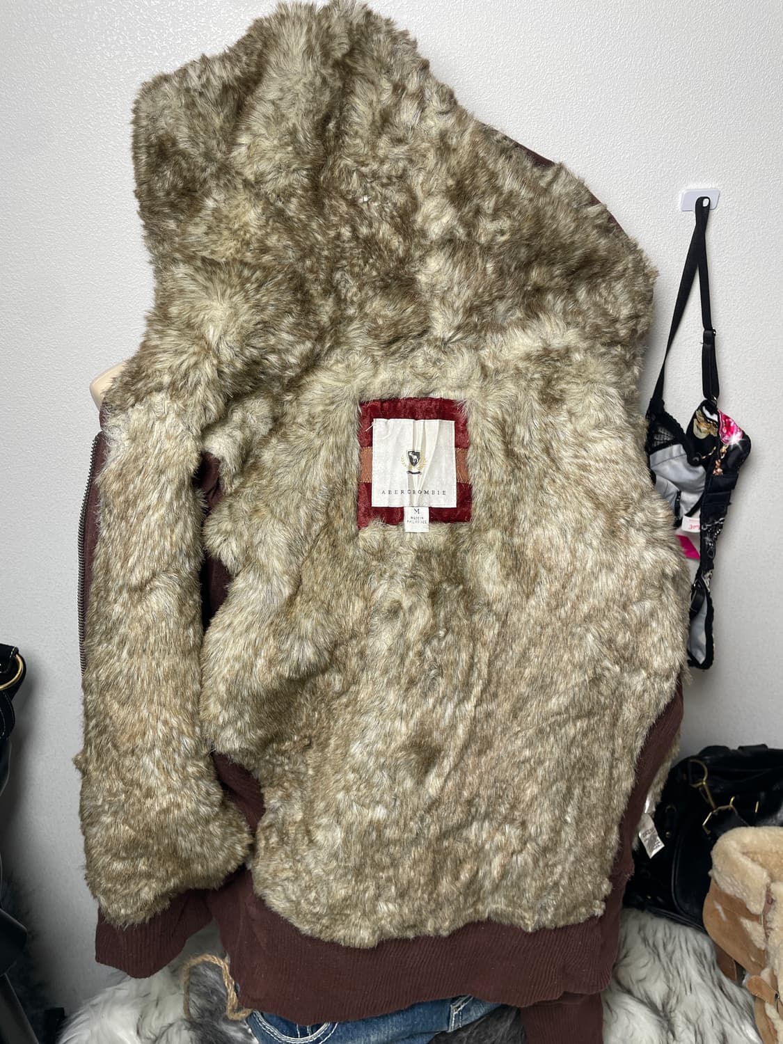 Abercrombie 울프죠 브라운 후드집업 상품이미지6