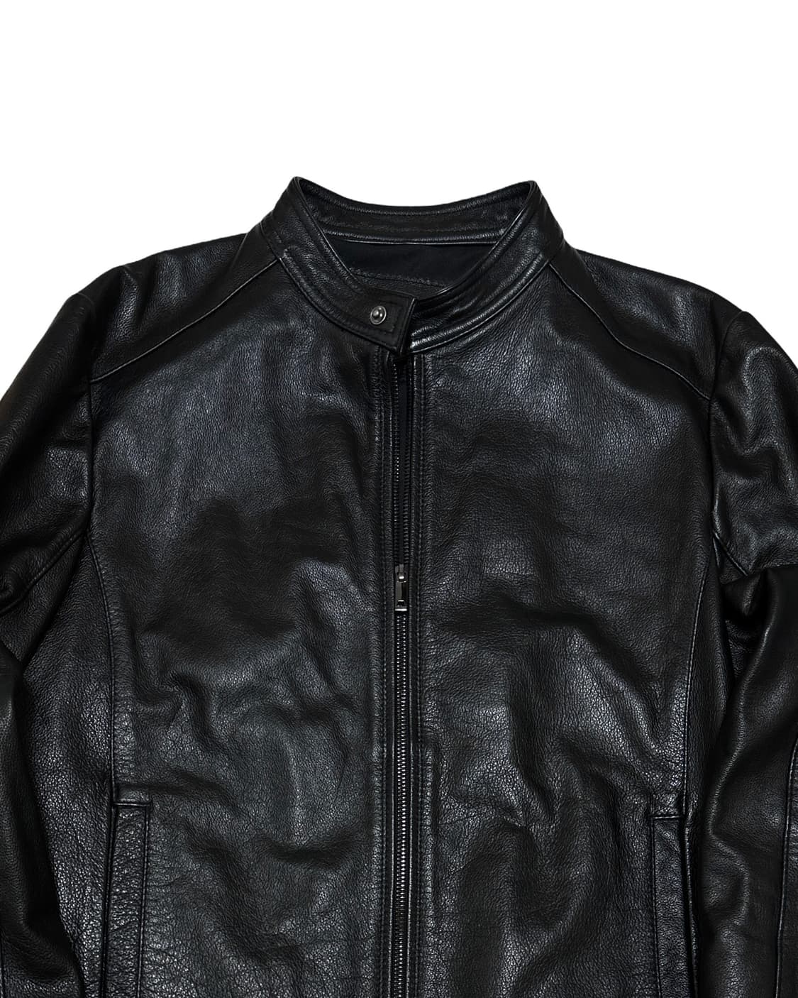 빈티지 양가죽 블랙 라이더 자켓 상품이미지4