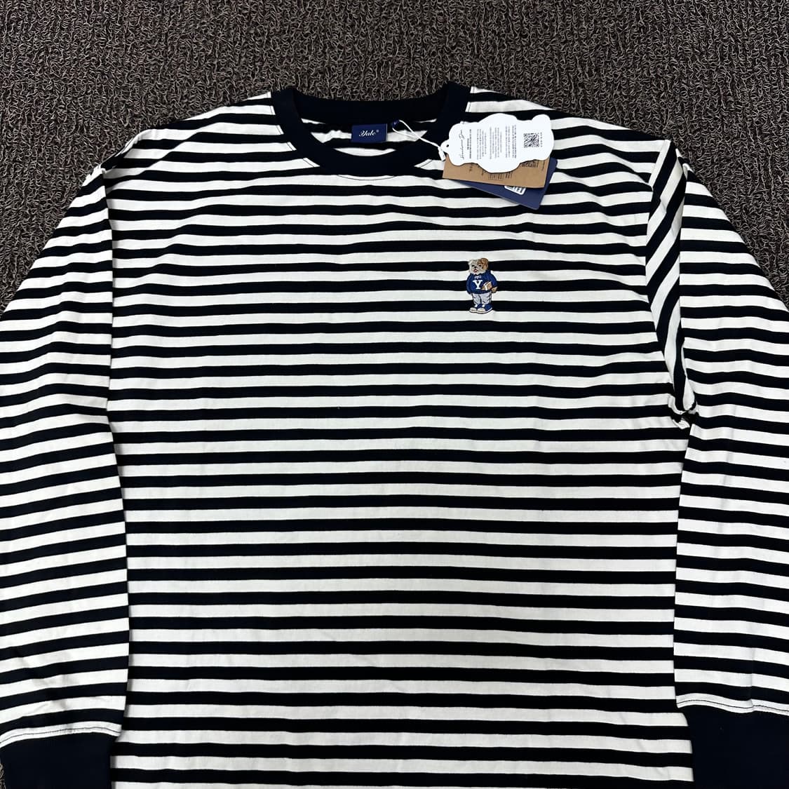 [새상품] YALE 예일 스트라이프 긴팔티셔츠 L 상품이미지2