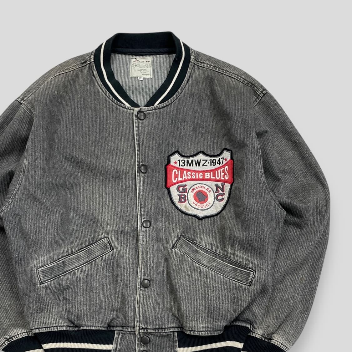 90s 랭글러 데님 바시티 자켓 상품이미지2