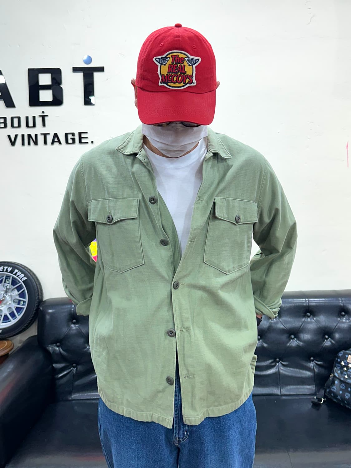 폴로 랄프로렌 피스 러브 오버 셔츠 재킷 XL 상품이미지3