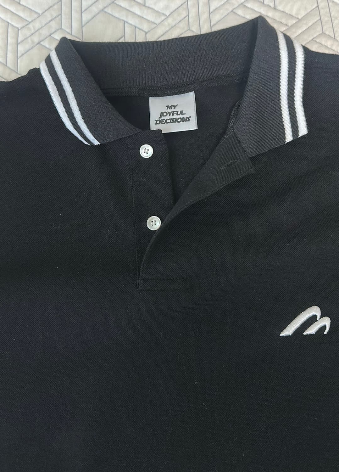 Mjd WAVE LOGO POLO BLACK L 사이즈 상품이미지2