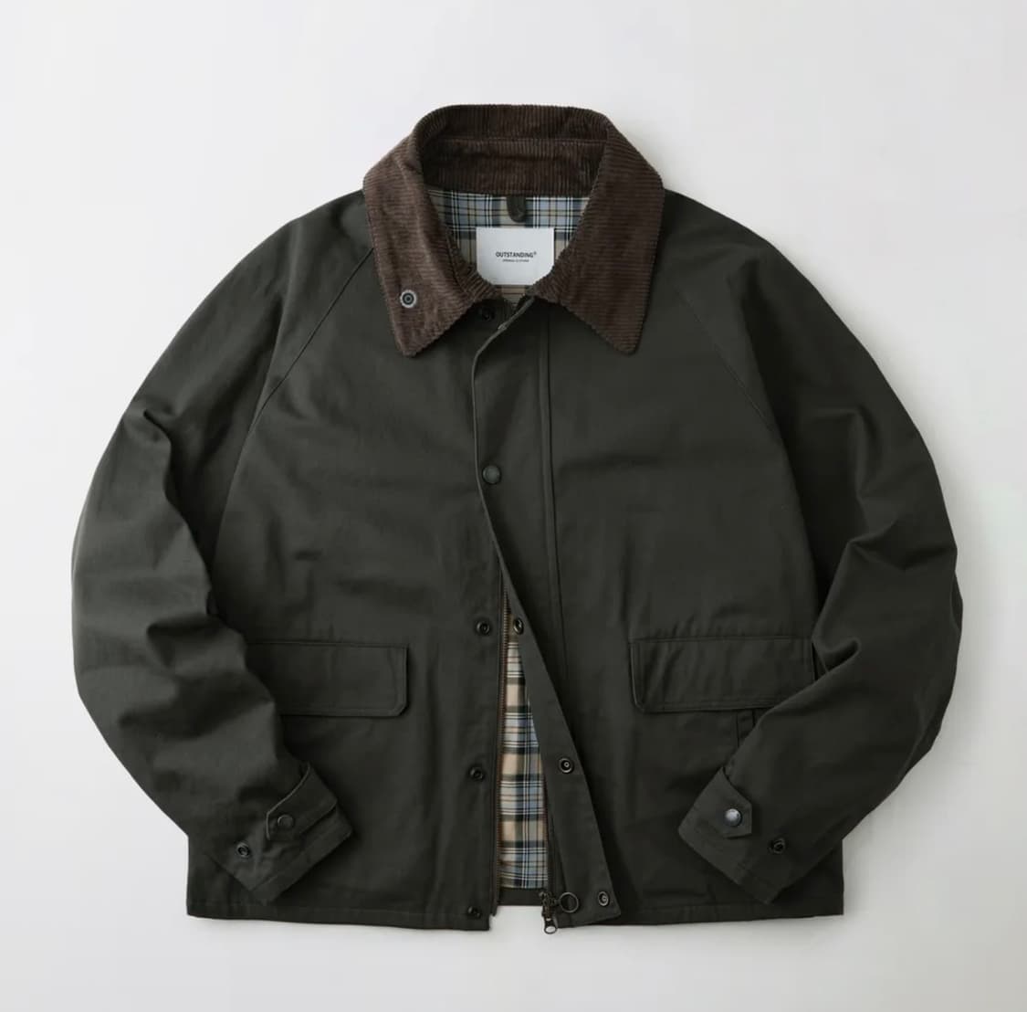 아웃스탠딩 코듀로이 카라 숏자켓 상품이미지1