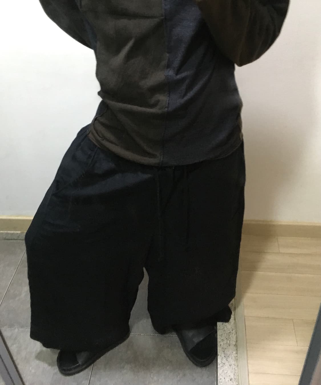 요지 야마모토 와이드 사루엘 배기팬츠 상품이미지3