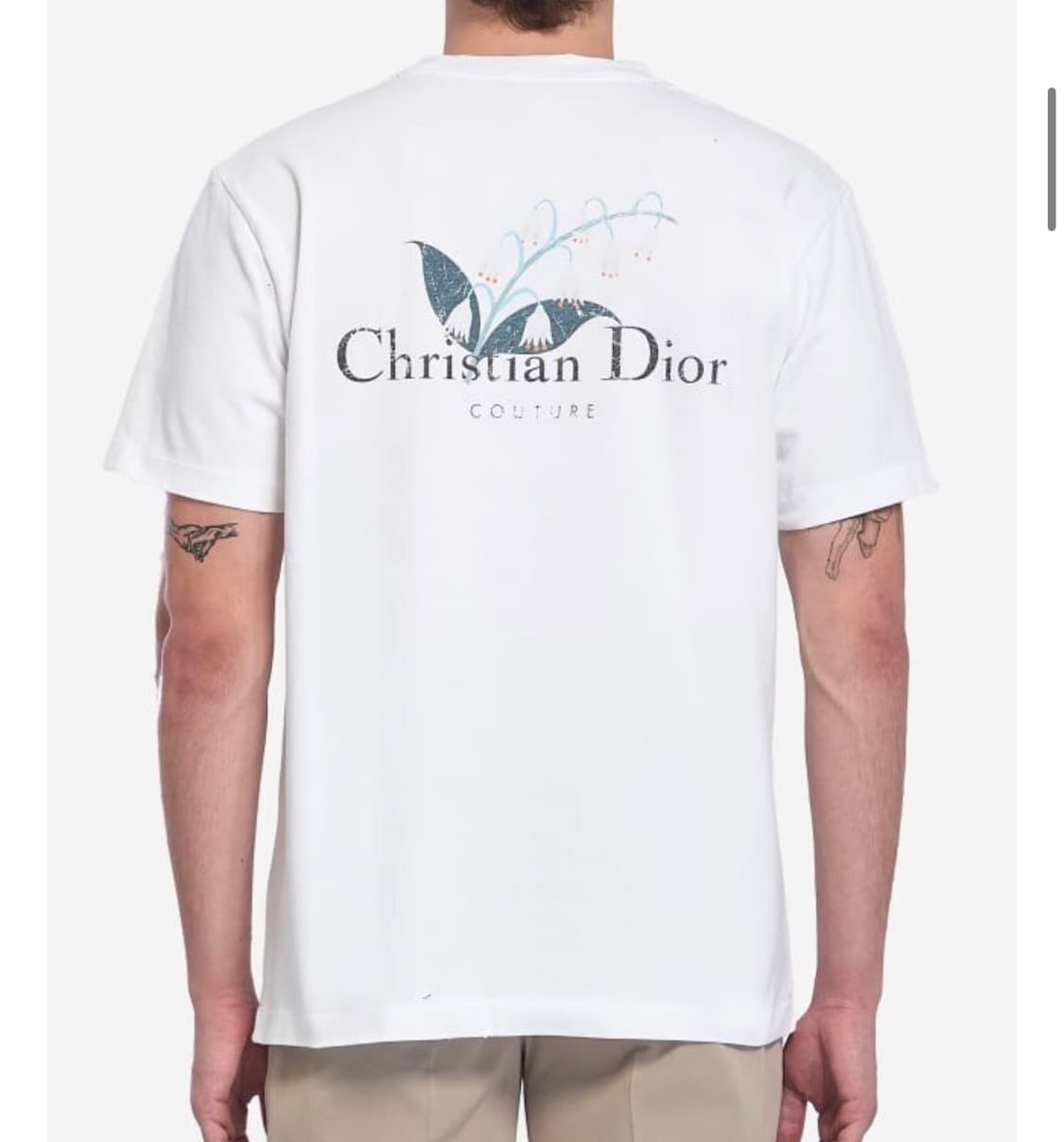 디올 은방울꽃 데미지 티셔츠 상품이미지2