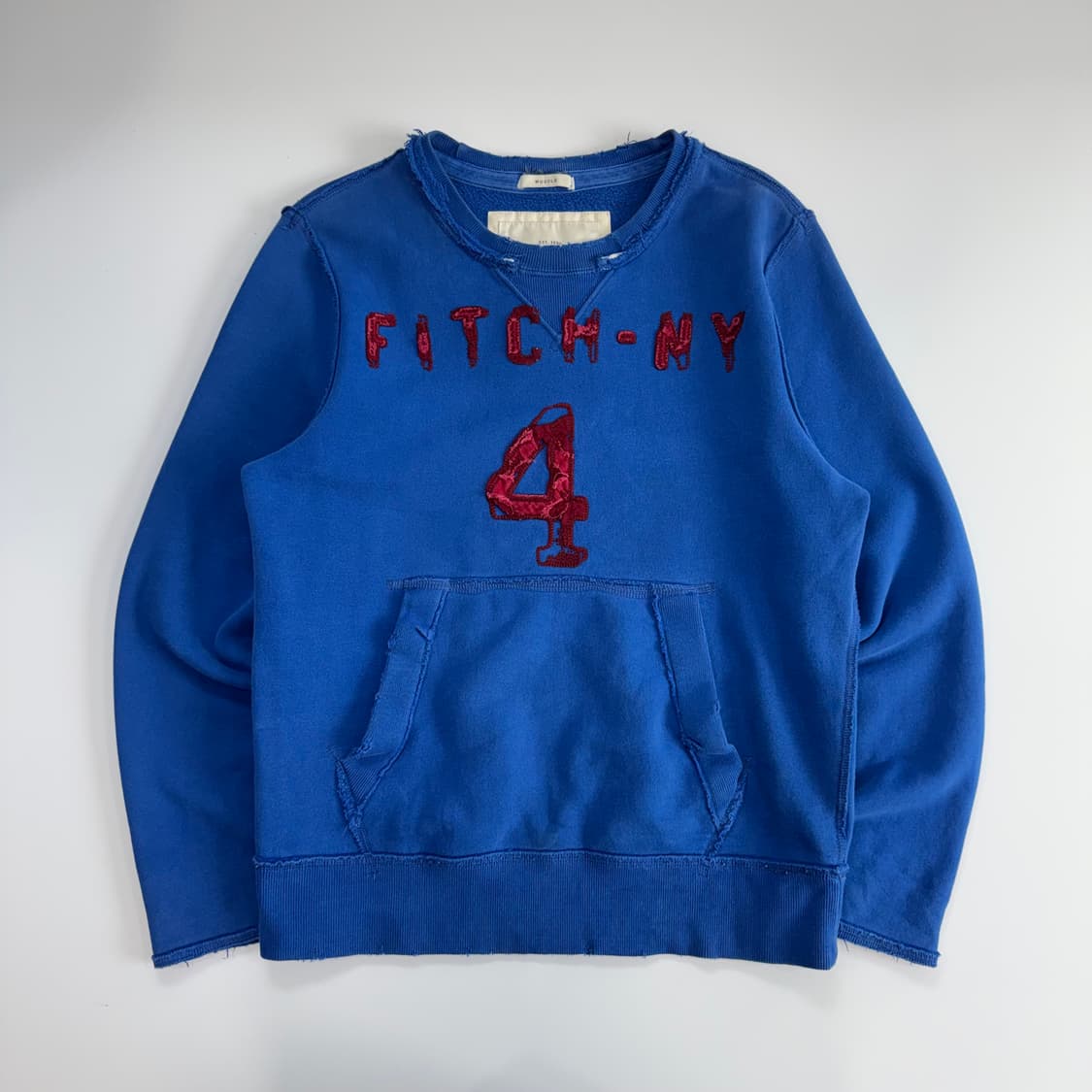 Abercrombie 아베크롬비 캥거루 포켓 블루 맨투맨  상품이미지3