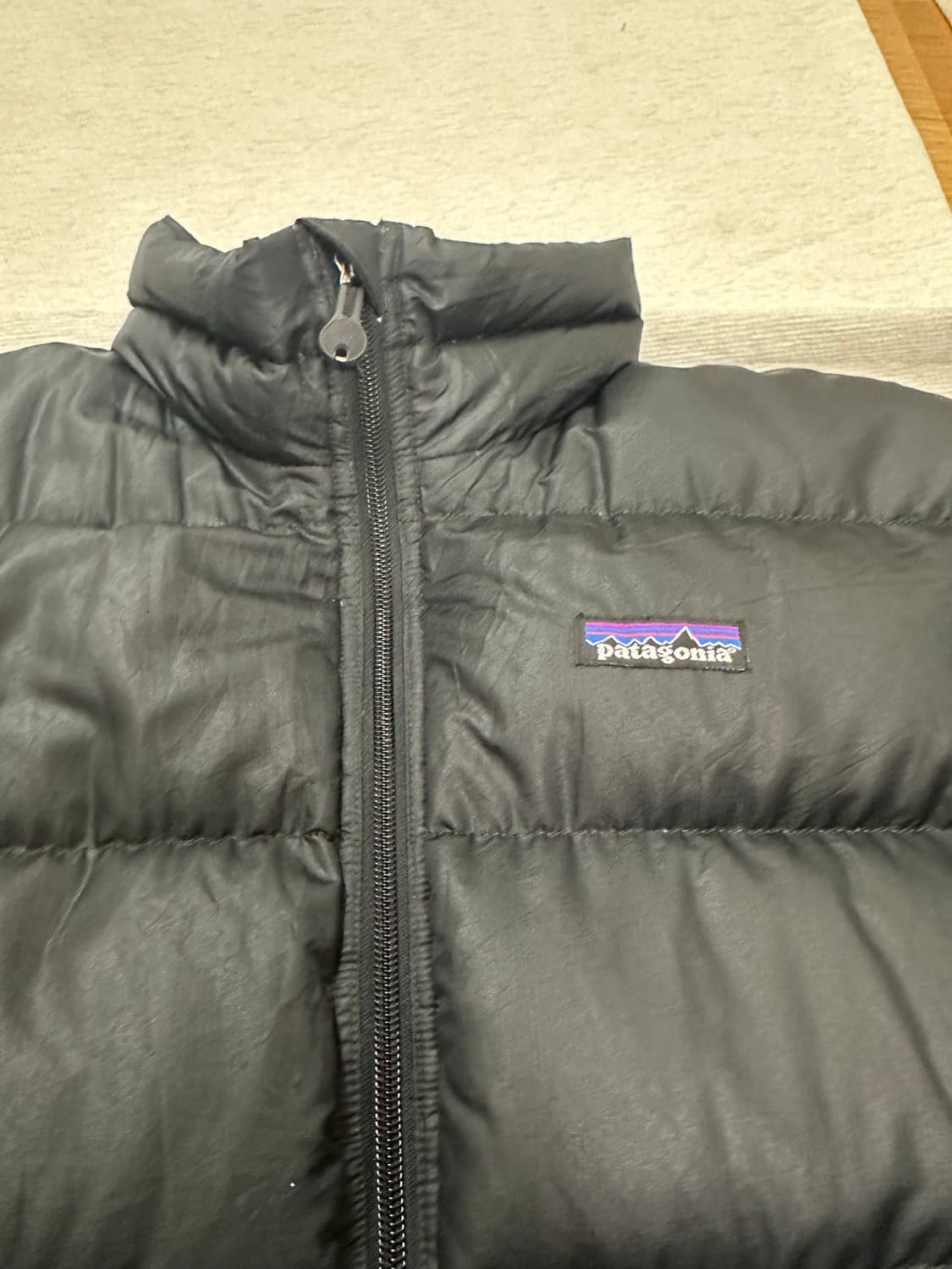 (M)00s 파타고니아 패딩 빈티지 패커블 다운 블랙 상품이미지2