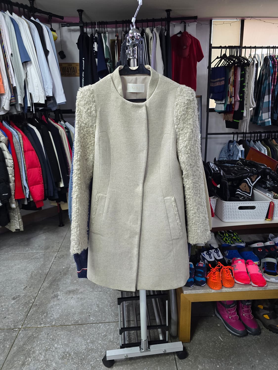 SJSJ 아이보리 부클레 숏코트 (1366) 상품이미지1