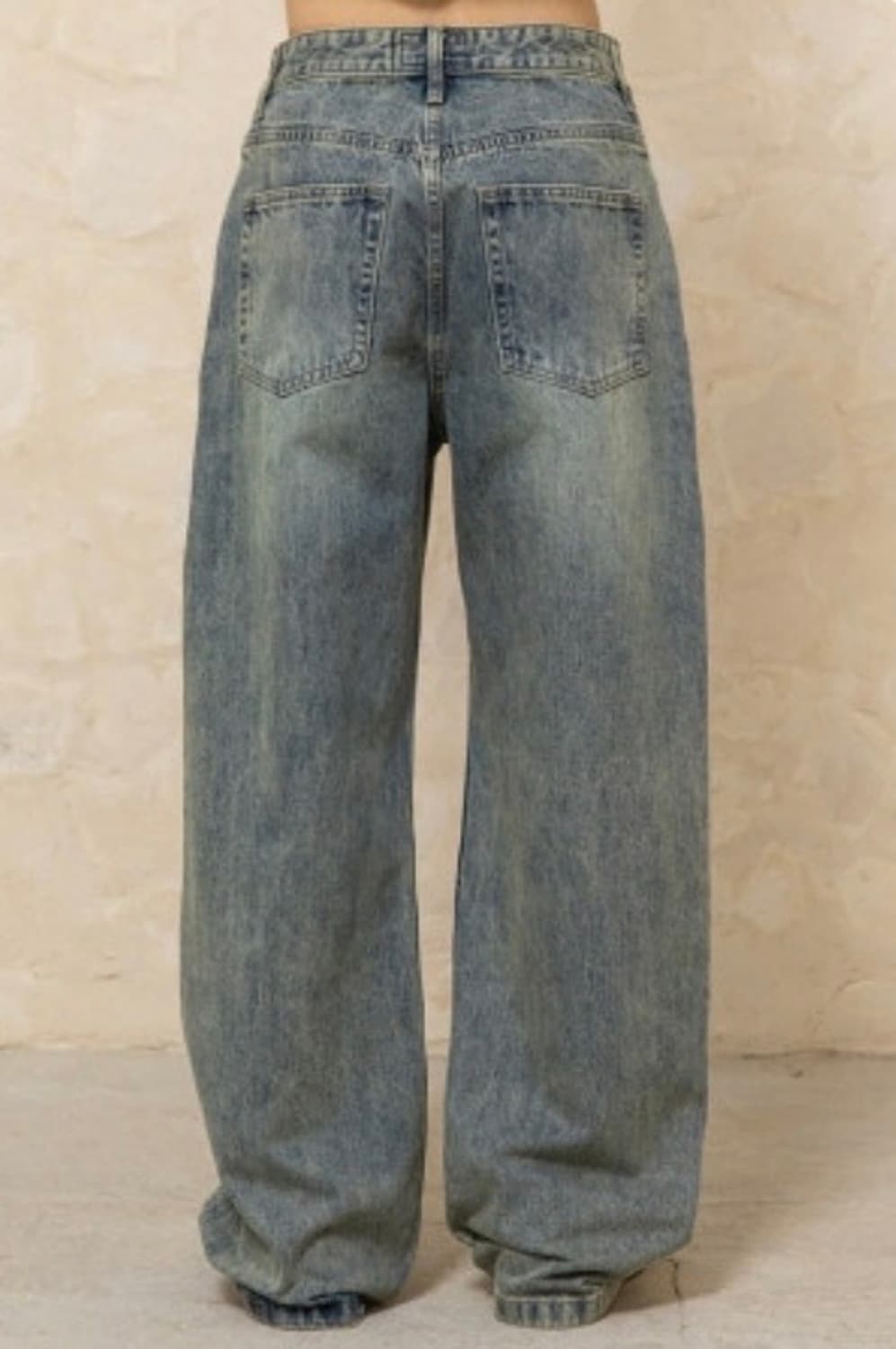 세미 와이드 플레어핏 데님팬츠 [Vintage Blue] 상품이미지2