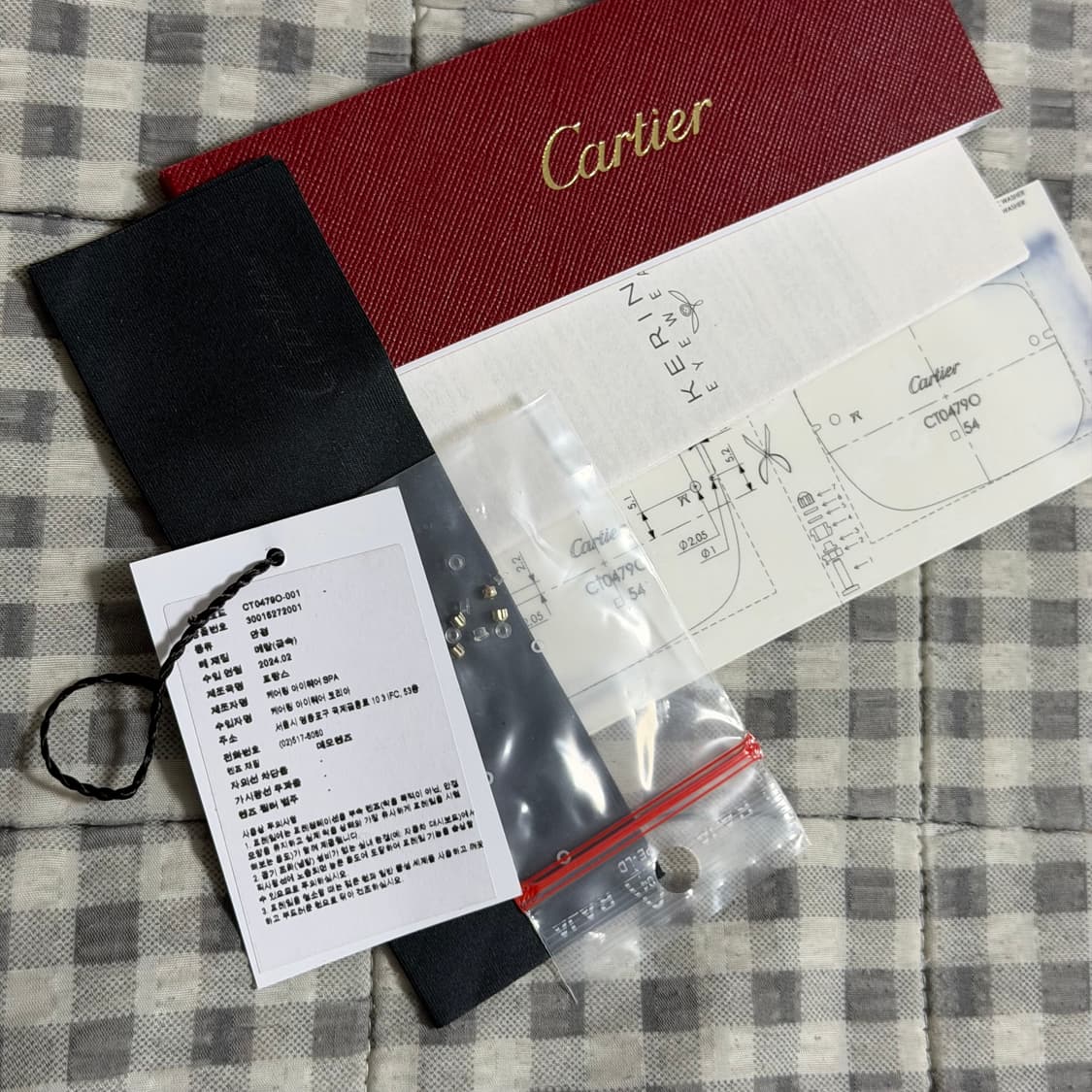 (OS) Cartier 까르띠에 산토스 무테 금장 안경 상품이미지10