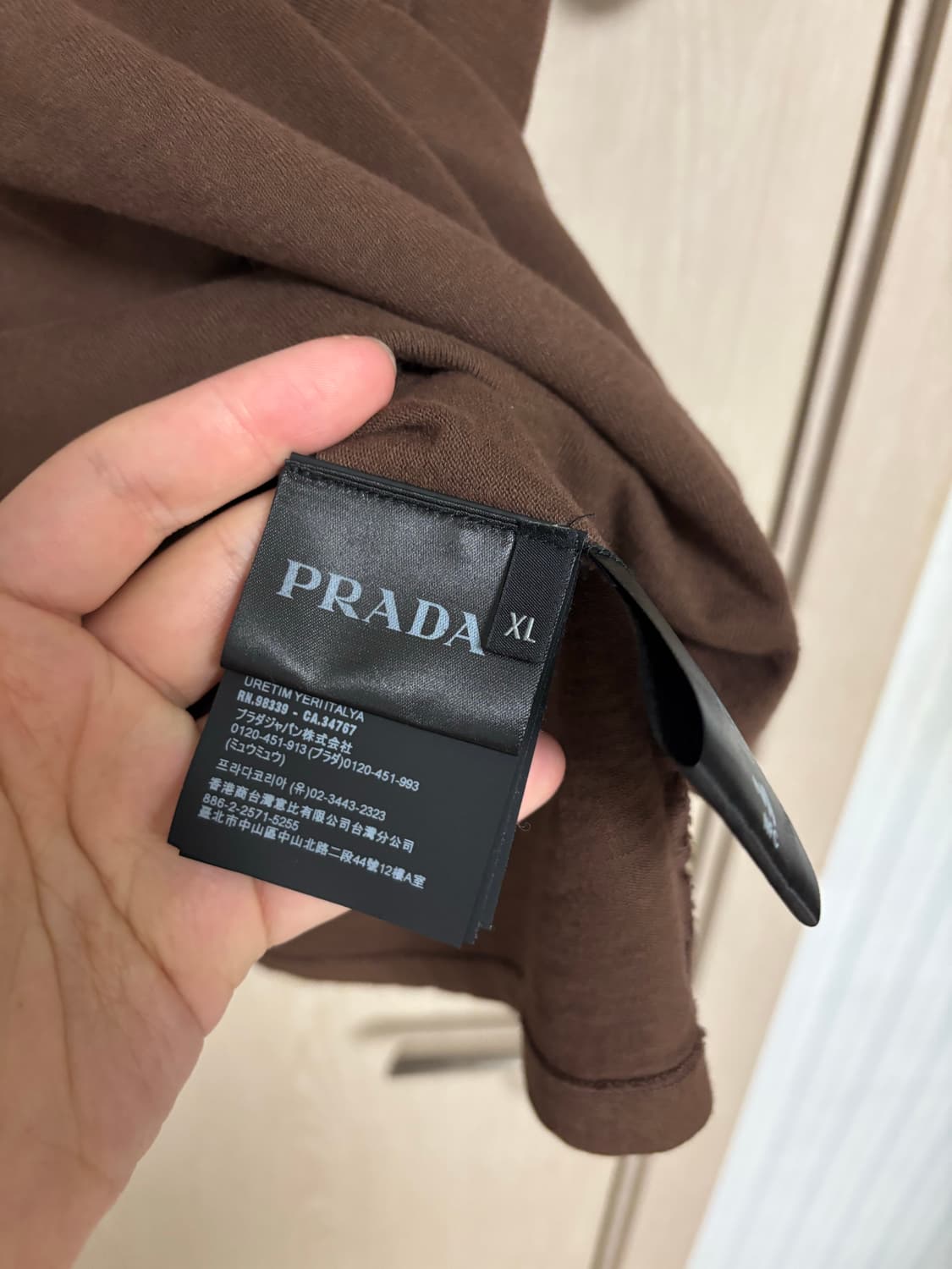 프라다 빈티지 워싱 라운드 티셔츠(XL) 상품이미지7