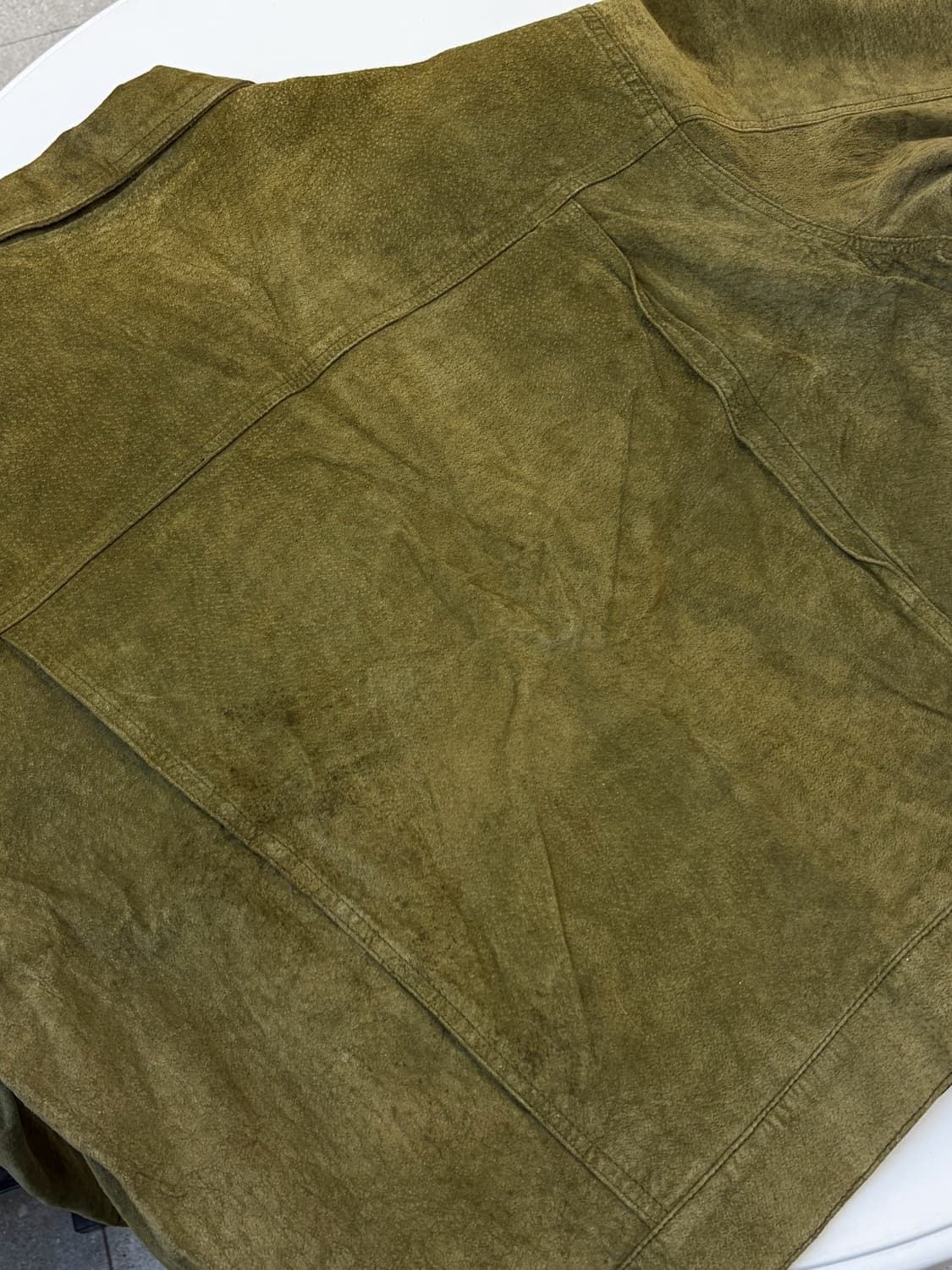 Gembony 90s 스웨이드 레더 트러커 자켓 상품이미지7