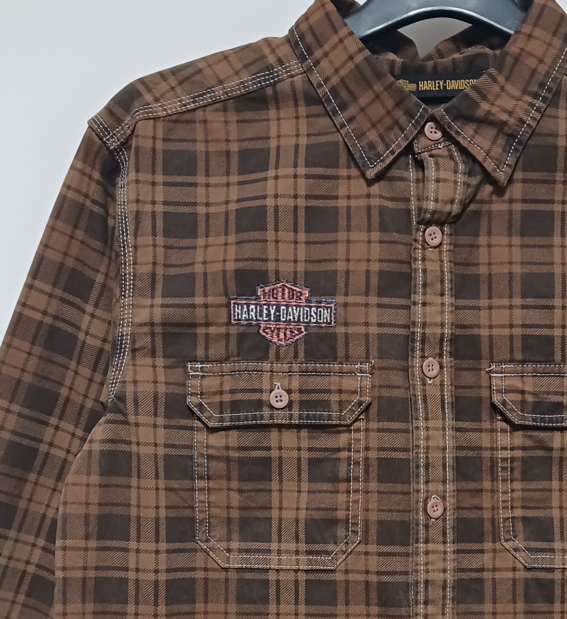 할리데이비슨 뒤포인트 체크셔츠 상품이미지2