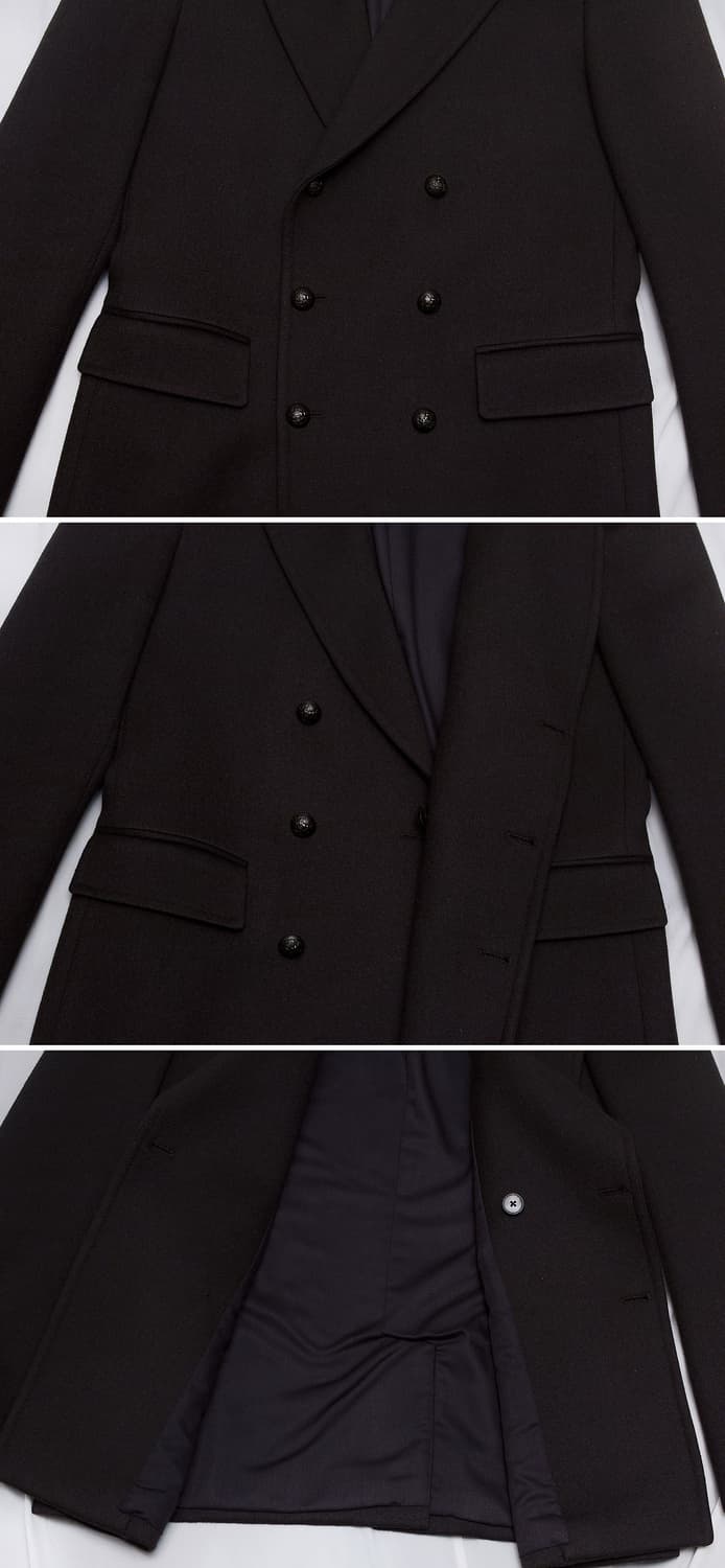 타임옴므 시그니쳐 퓨어울 더블 피코트 블레이저 자켓 (95-100) 상품이미지6