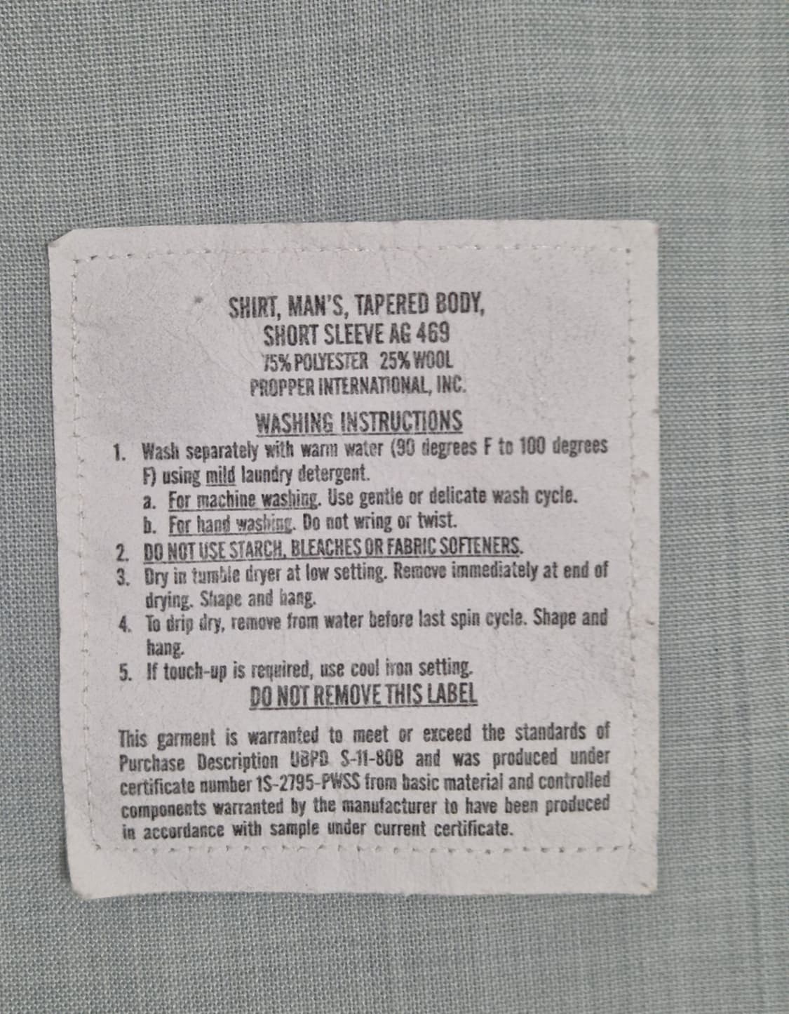 미군 구형 중사 정복 전투복 반팔 카라티 티셔츠 (XXL) 상품이미지7