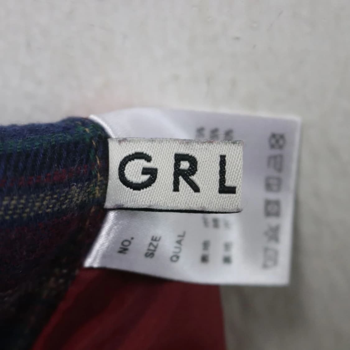 지알엘 체크 언발 프릴 롱 스커트 63607 상품이미지7