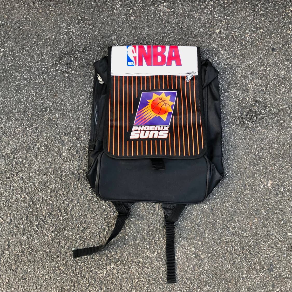 90s NBA 피닉스선즈 올드스쿨 백팩 농구 가방 Os 상품이미지1