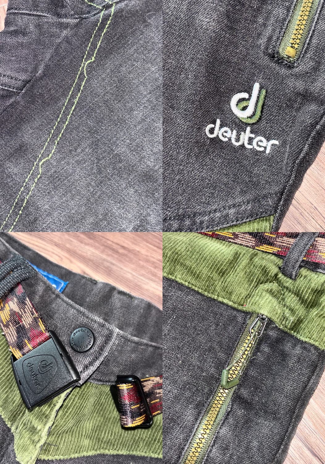 고프코어 배색 테크 팬츠 (deuter, 벨트포함) 상품이미지3