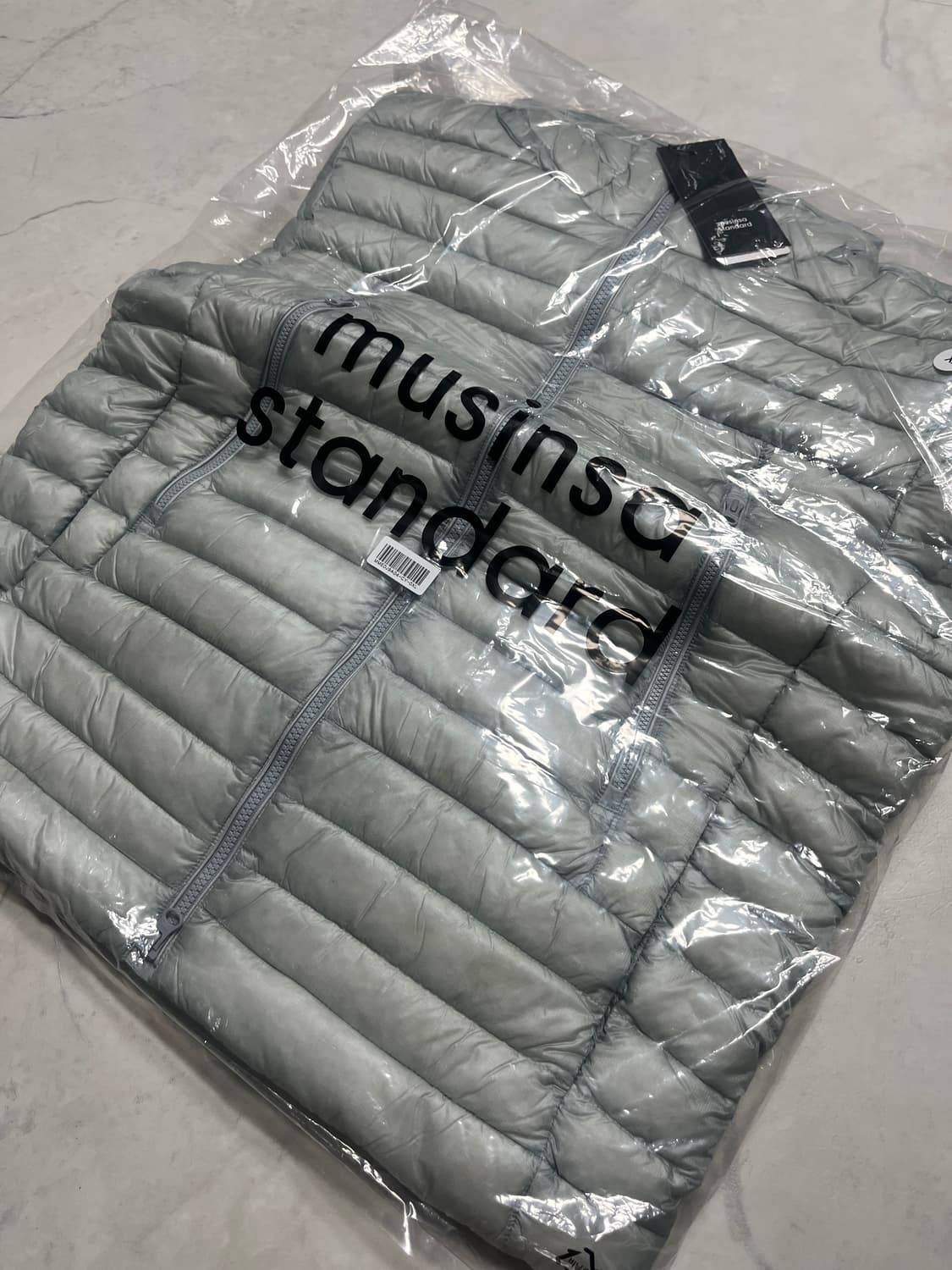 무신사 스탠다드 시티 레저 립스탑 후디드 라이트 다운 클라우디 블루  상품이미지4