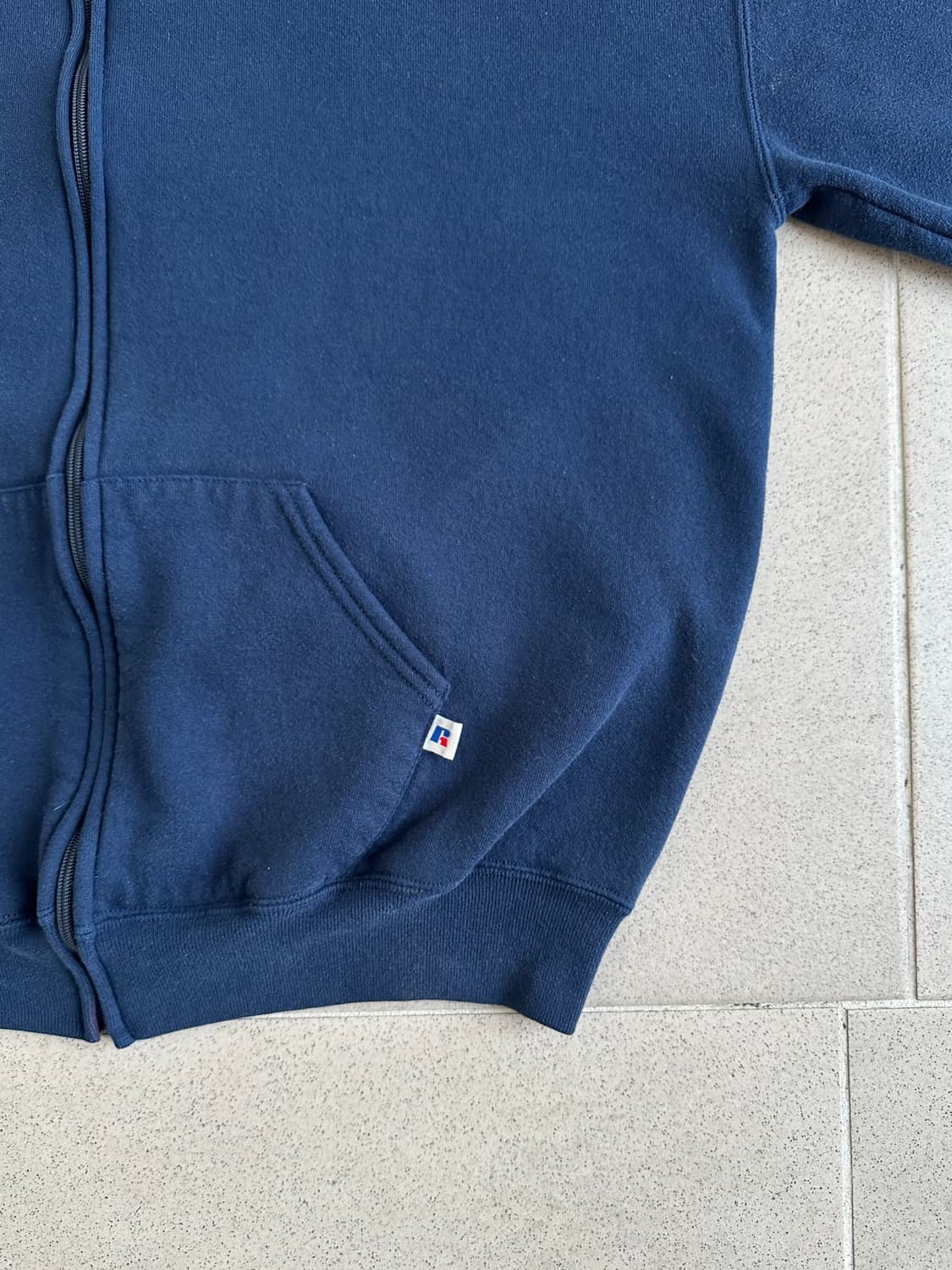 90s 빈티지 러셀 후드집업 네이비 XL USA 상품이미지3