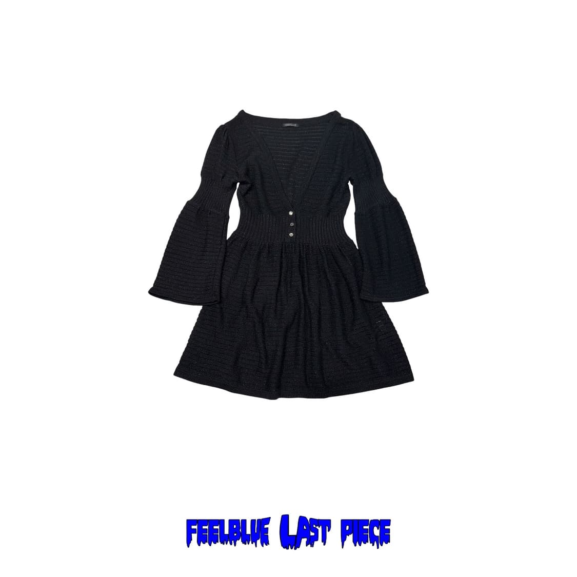 Glitter Stripe Knit Mini Dress 상품이미지1