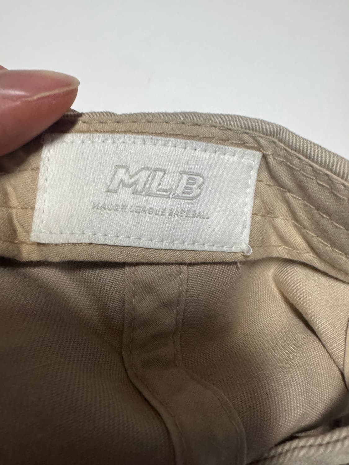 MLB 뉴욕 양키스 스몰 로고 베이지 볼캡 상품이미지3