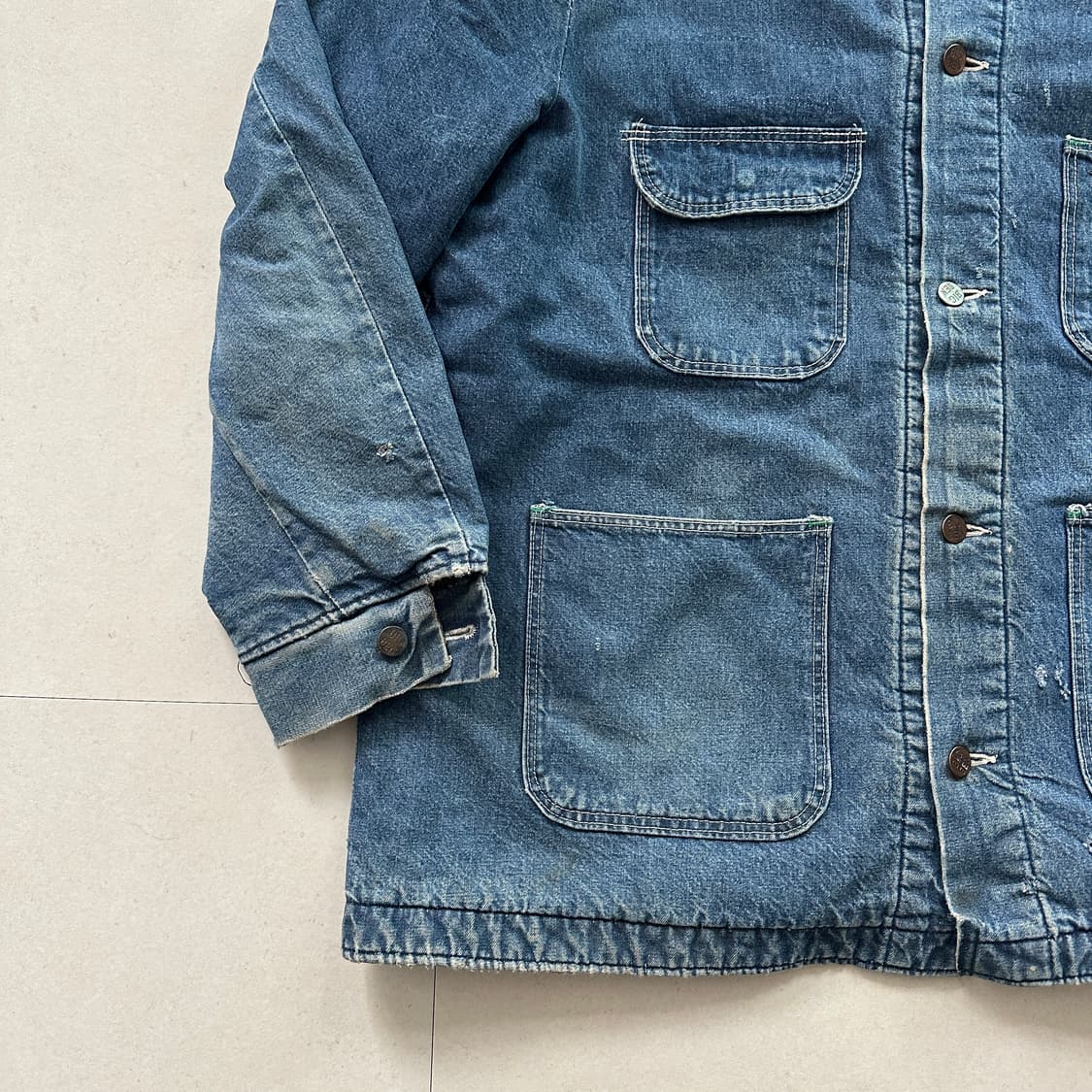 70s 빅벤 Big Ben 랭글러 데님 초어 자켓 42 USA MADE 상품이미지4