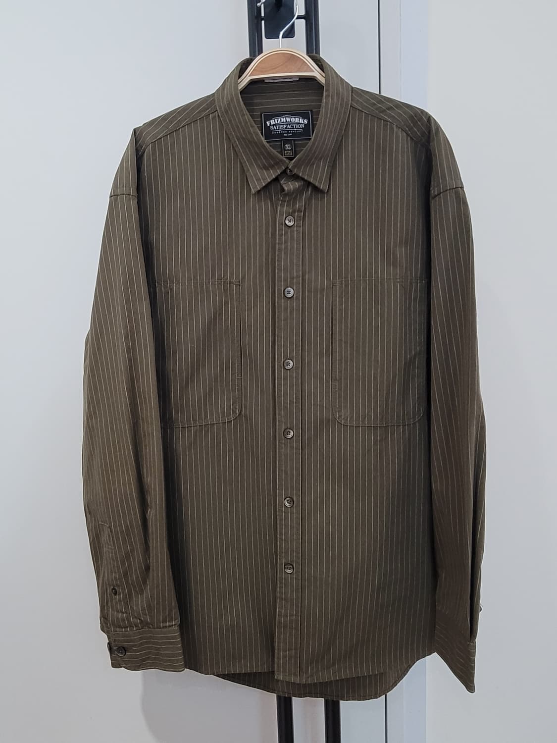 프리즘웍스 와바시 유틸리티 셔츠 올리브 XL사이즈 상품이미지3
