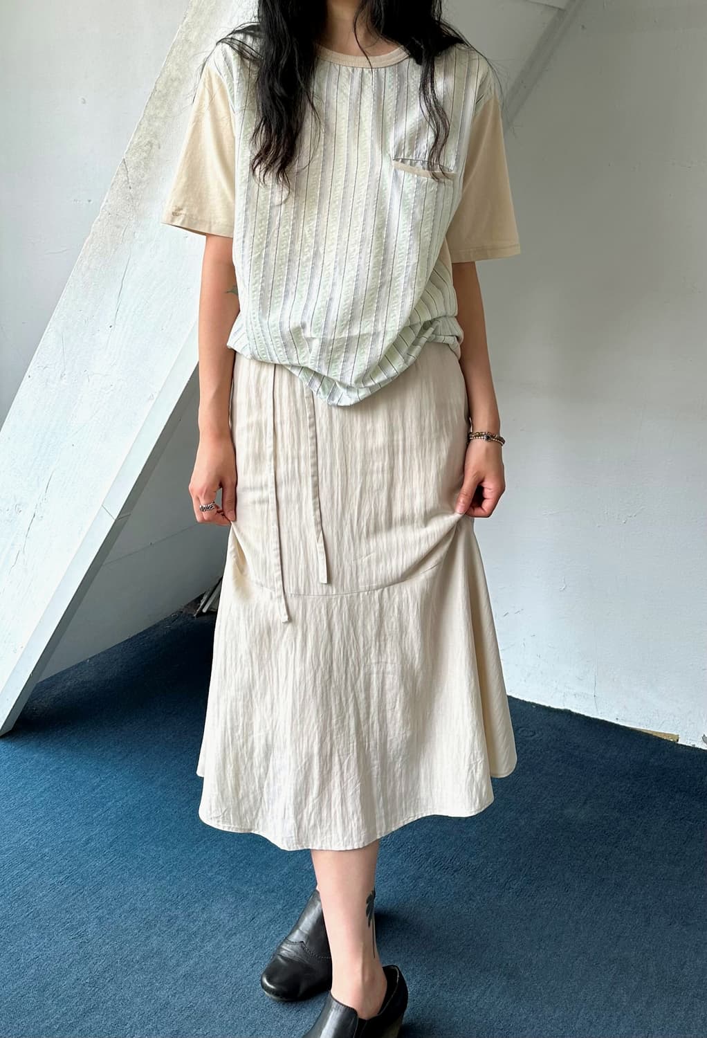High count rayon poly mermaid skirt 상품이미지10