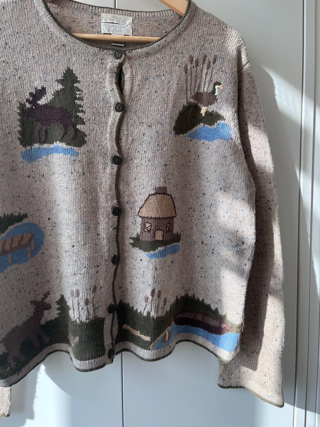 Christopher Banks 오트밀 풍경 니트 가디건  상품이미지8