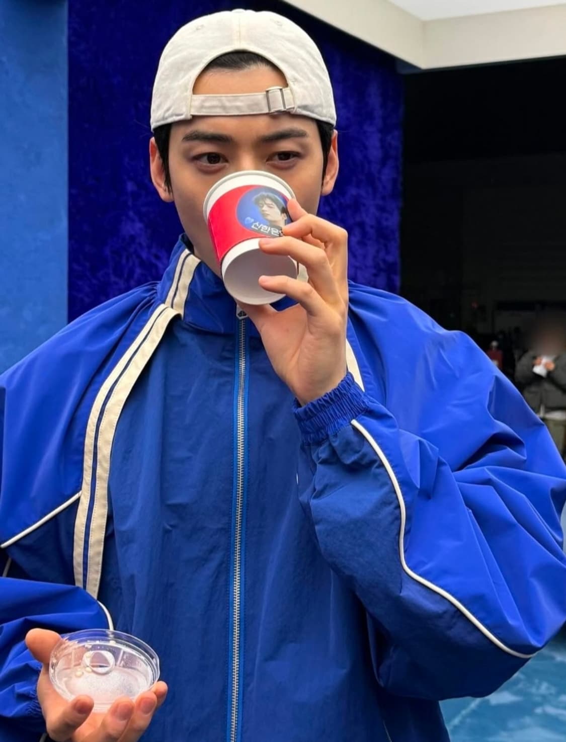 [L] 아더에러 바샤르 점퍼 Z-블루 차은우 착용 상품이미지5