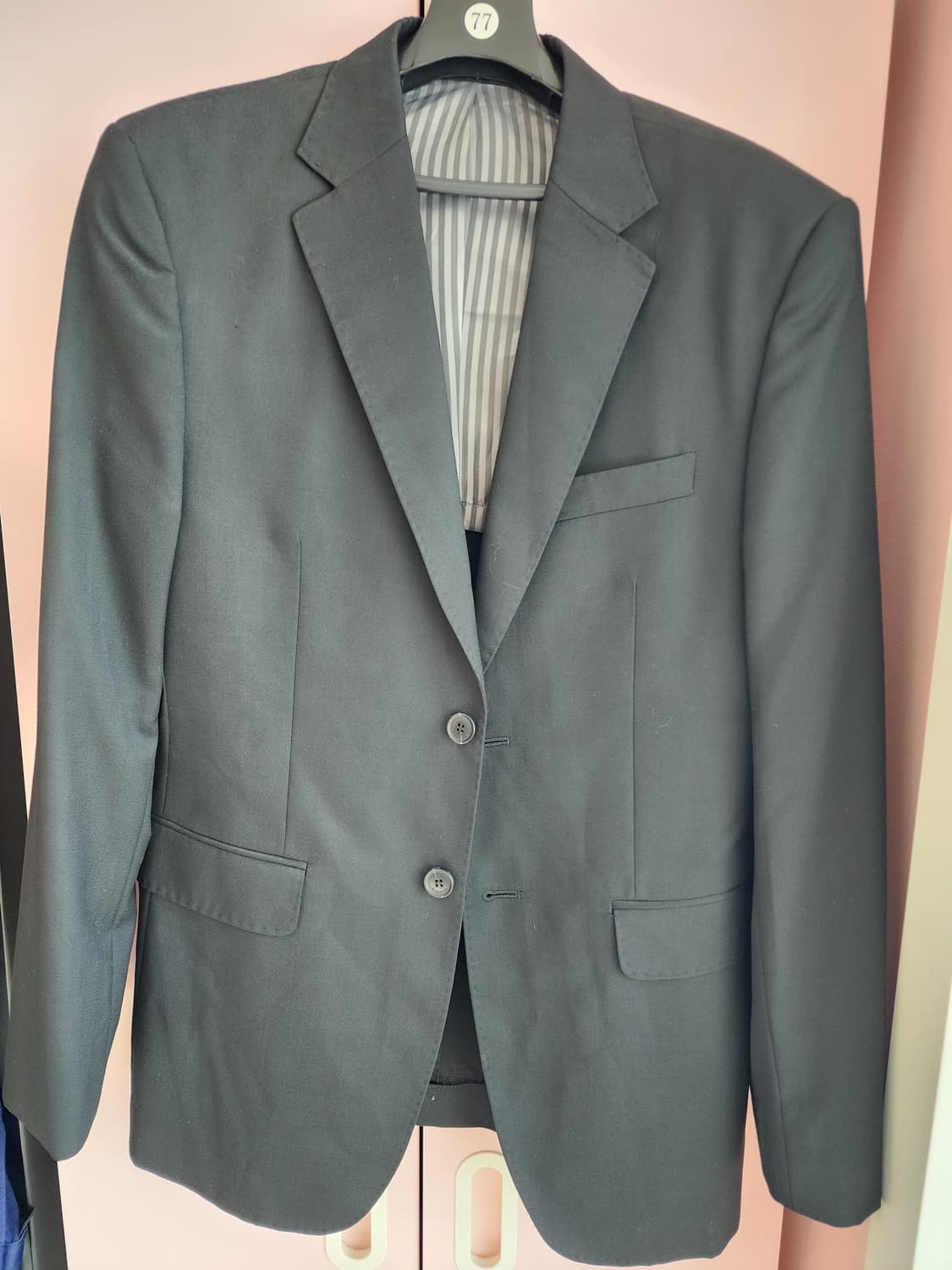 (새상품)ZIOZIA 지오지아 블랙 블레이저 팜. 100사이즈 정장 자켓 상품이미지1