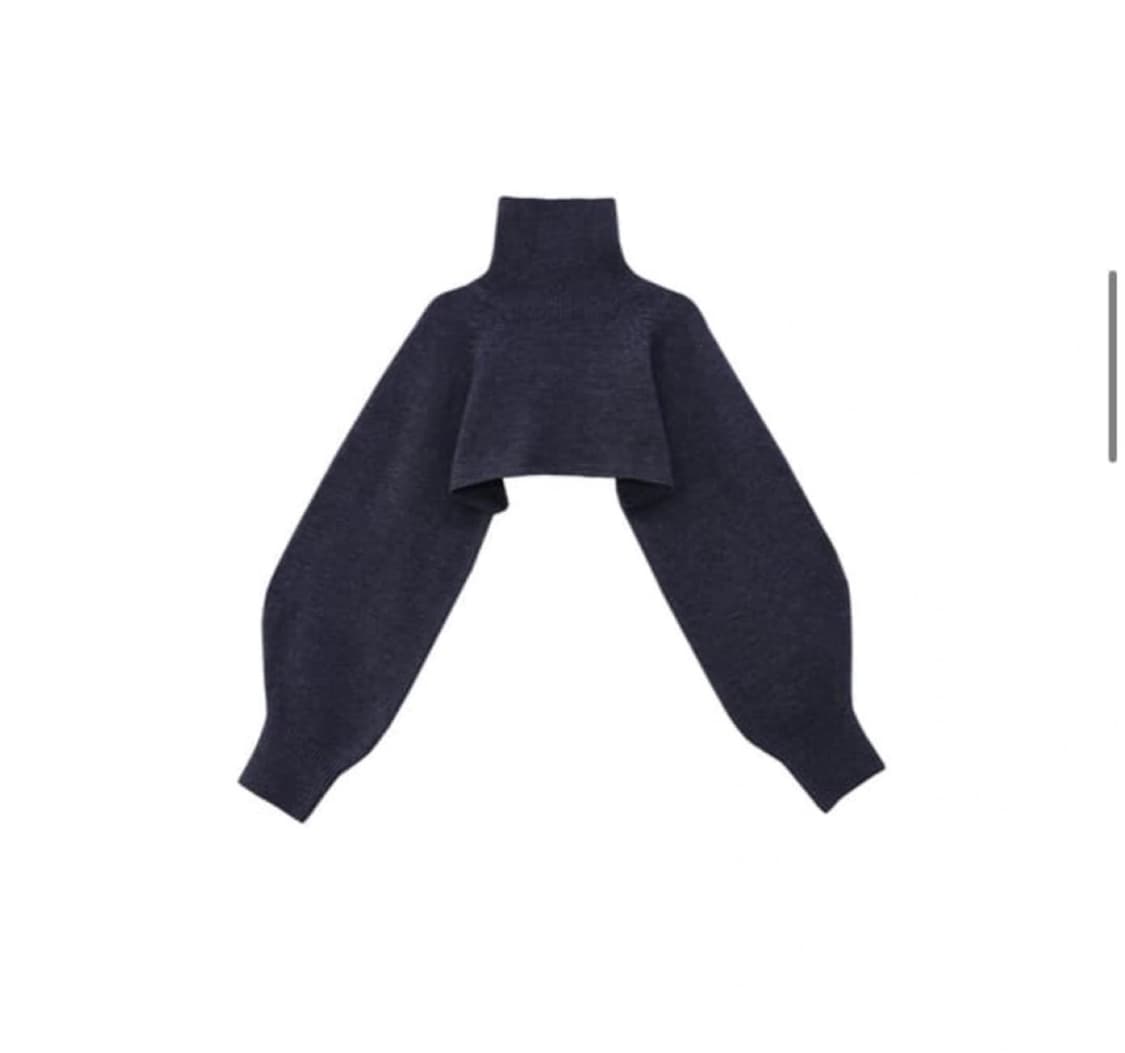 [트리밍버드] 레이어드 폴라니트 세트 Blue Gray 판매합니다 상품이미지6