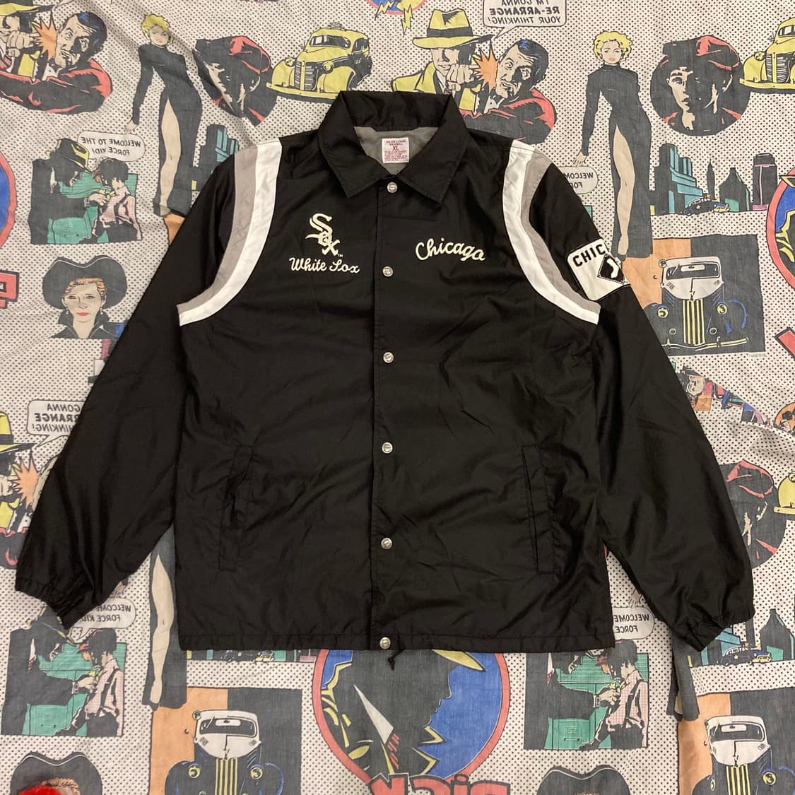 일본 유니클로 프린팅 시카고 화이트 삭스 코치 자켓 상품이미지1
