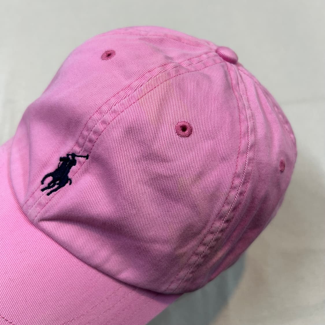 폴로 랄프로렌 핑크 볼캡 모자 가죽스트랩 정품 상품이미지3