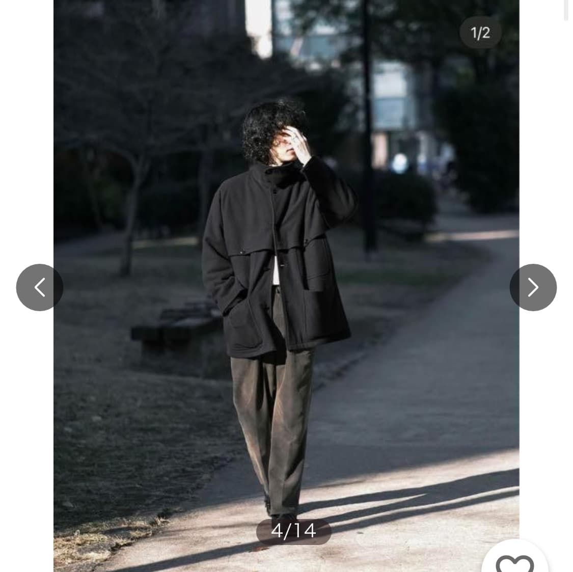 코모리 네프드 울 매키노 코트 상품이미지4